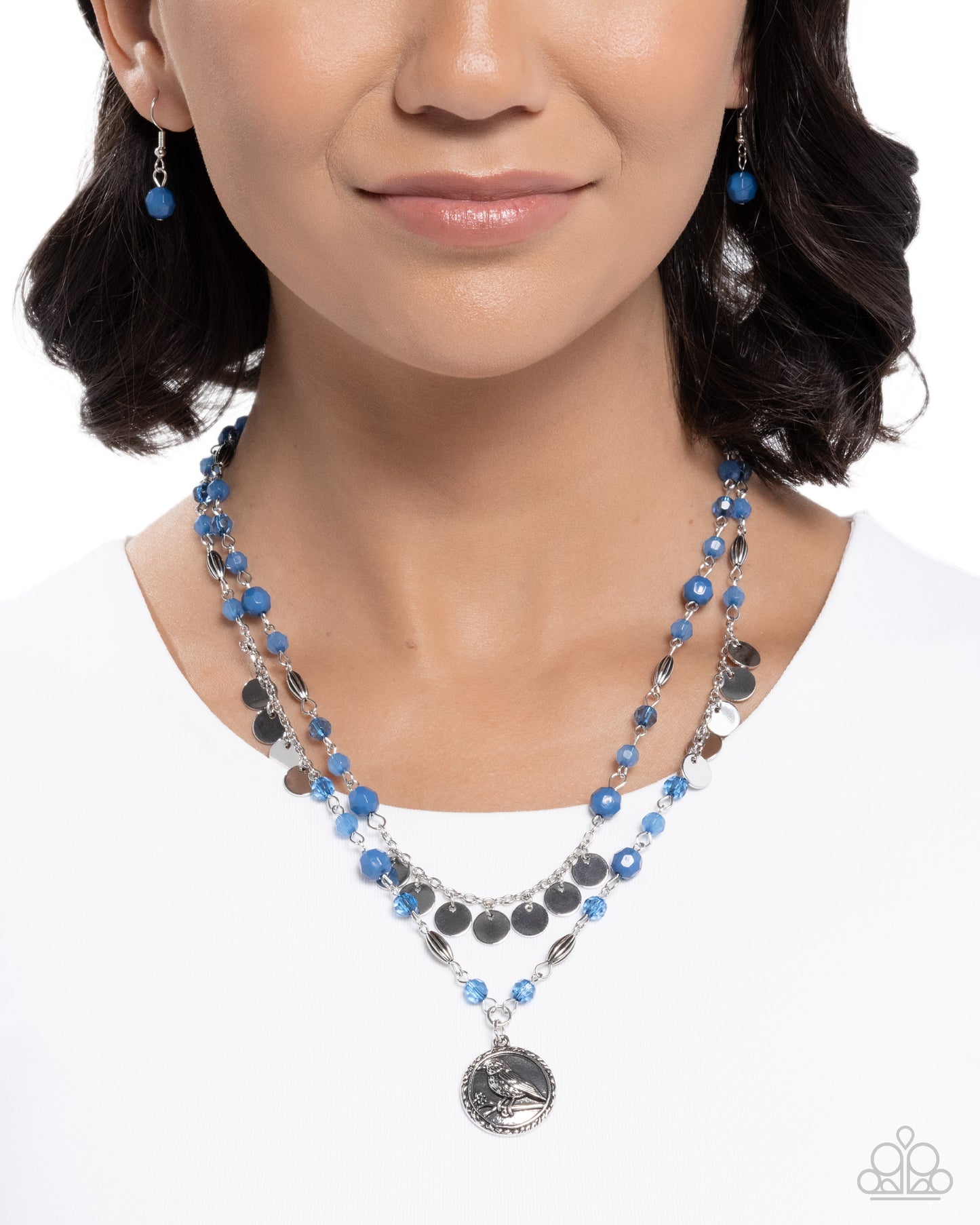 Singular Sparrow - blue - Paparazzi necklace