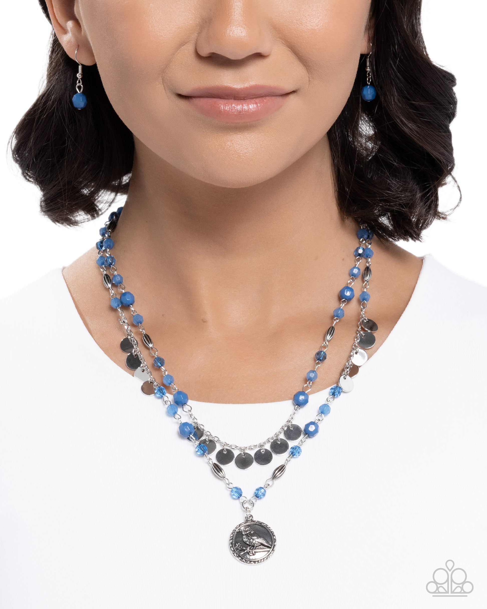 Singular Sparrow - blue - Paparazzi necklace