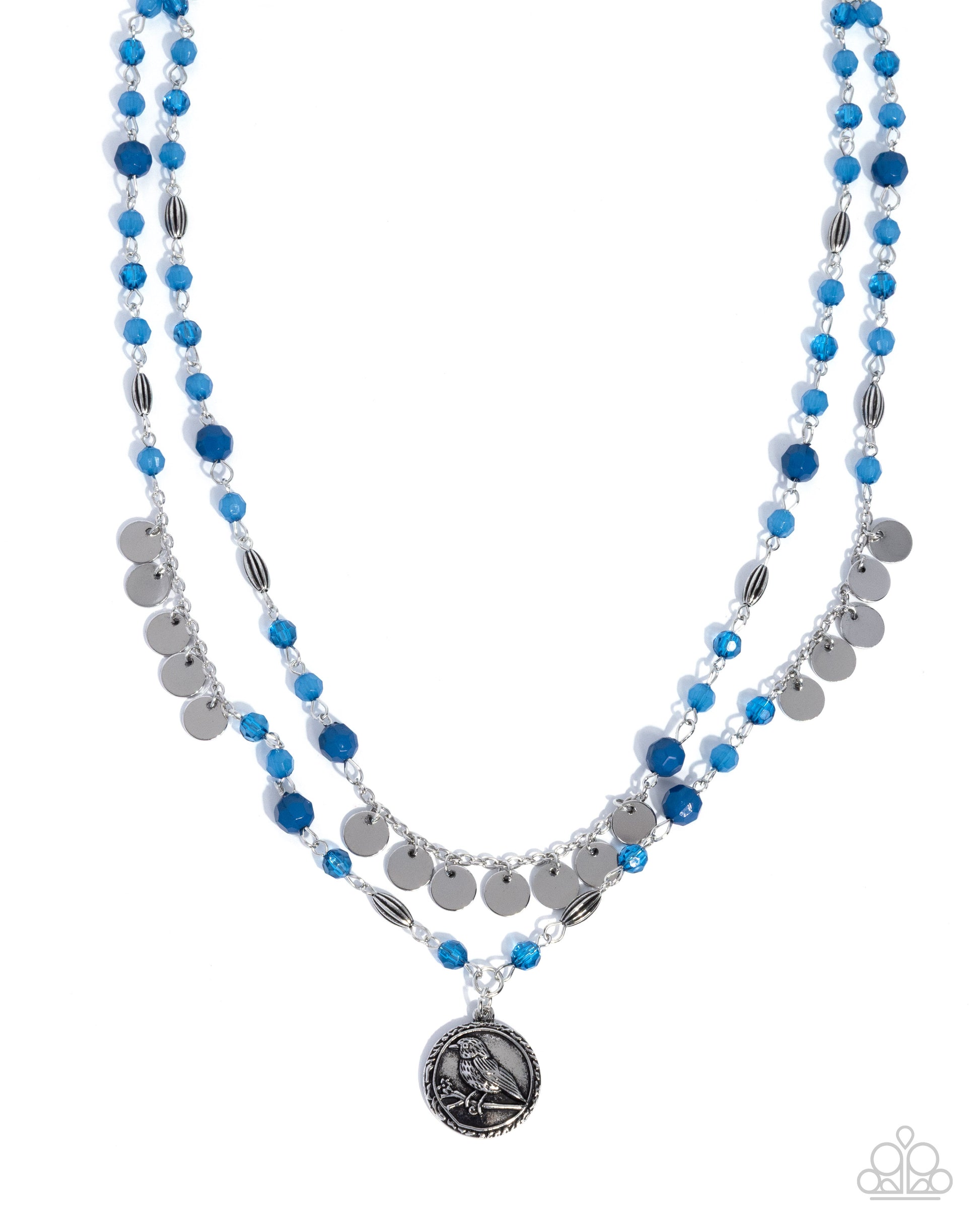 Singular Sparrow - blue - Paparazzi necklace