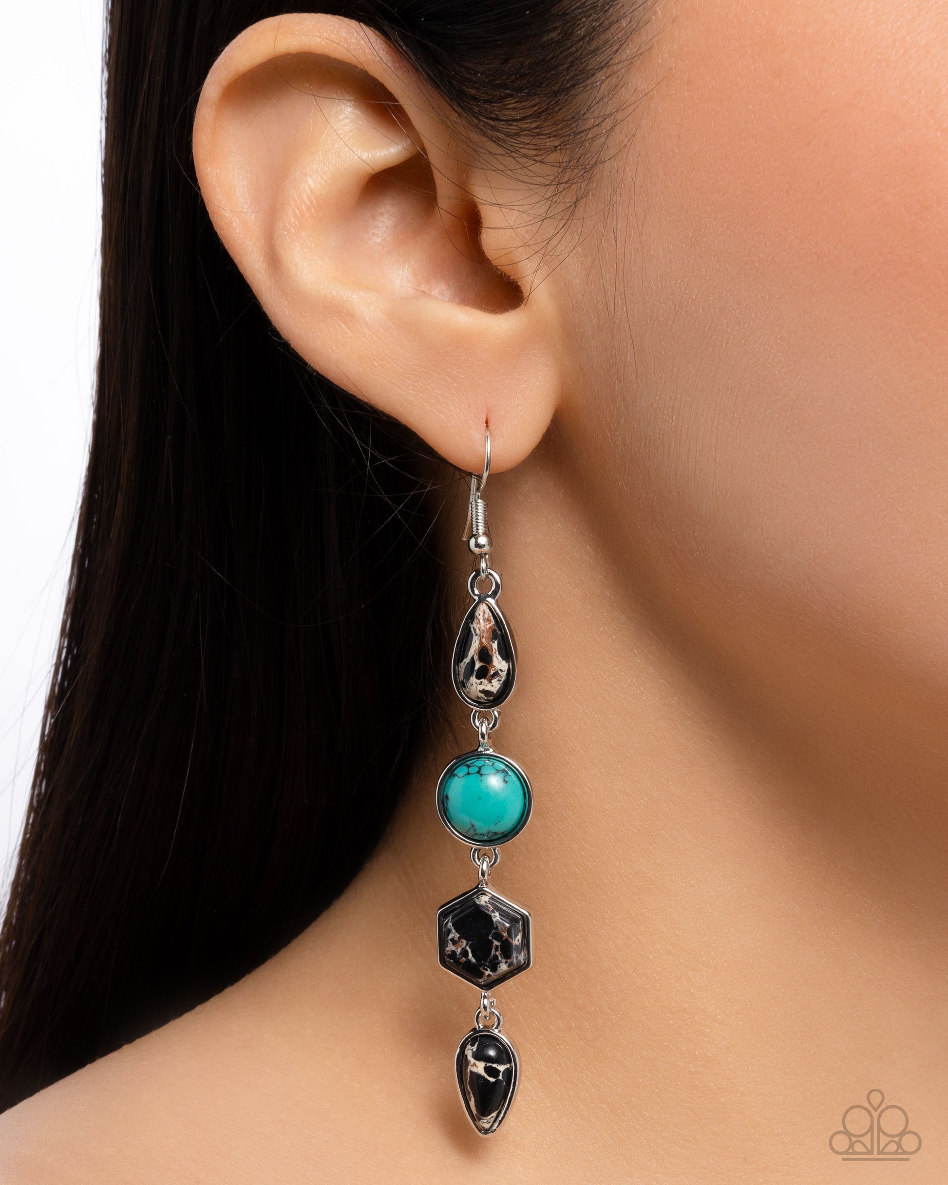 Singular Stones - black - Paparazzi earrings