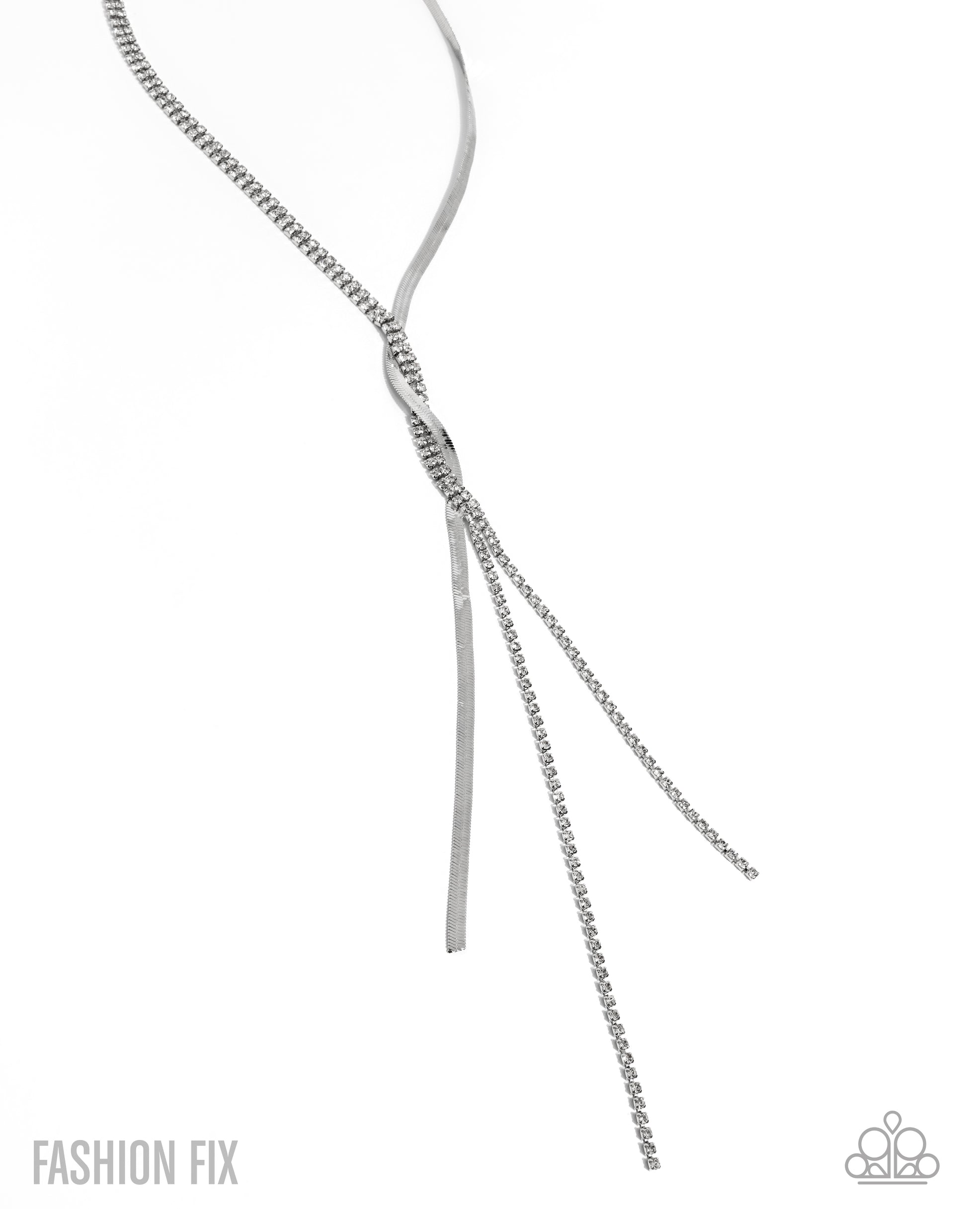Sinuous Sophistication - white - Paparazzi necklace
