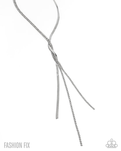 Sinuous Sophistication - white - Paparazzi necklace