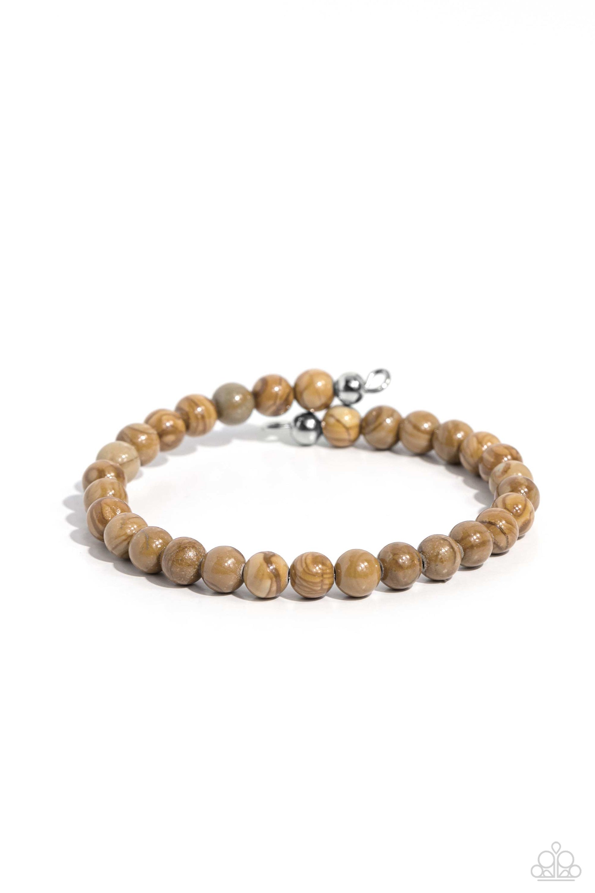 Sinuous Stones - brown - Paparazzi bracelet