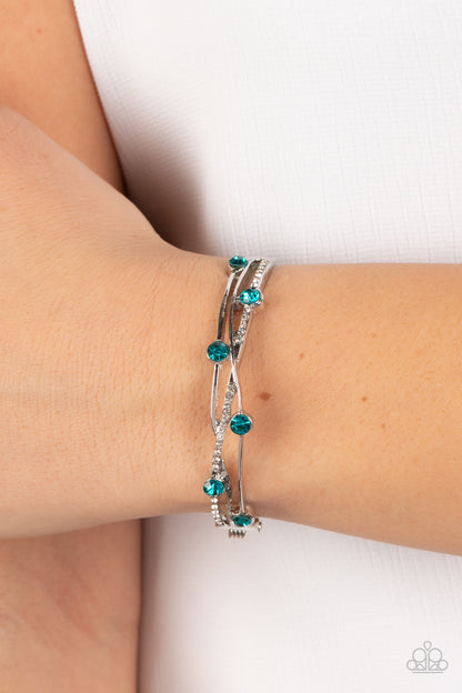 Slammin Sparkle - blue - Paparazzi bracelet