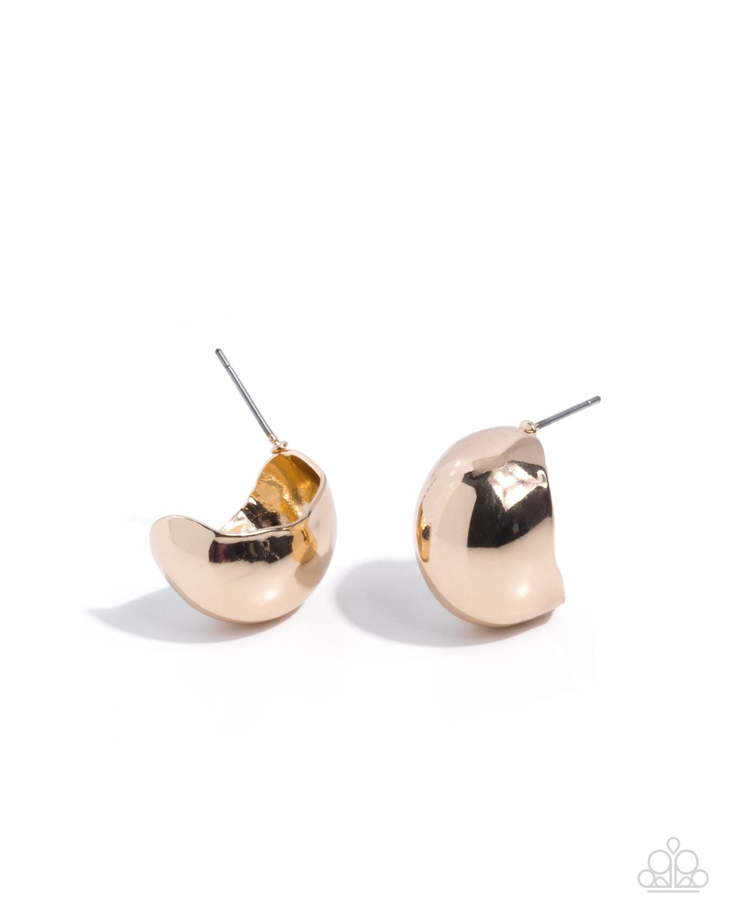 Sleek Silhouette - gold - Paparazzi earrings