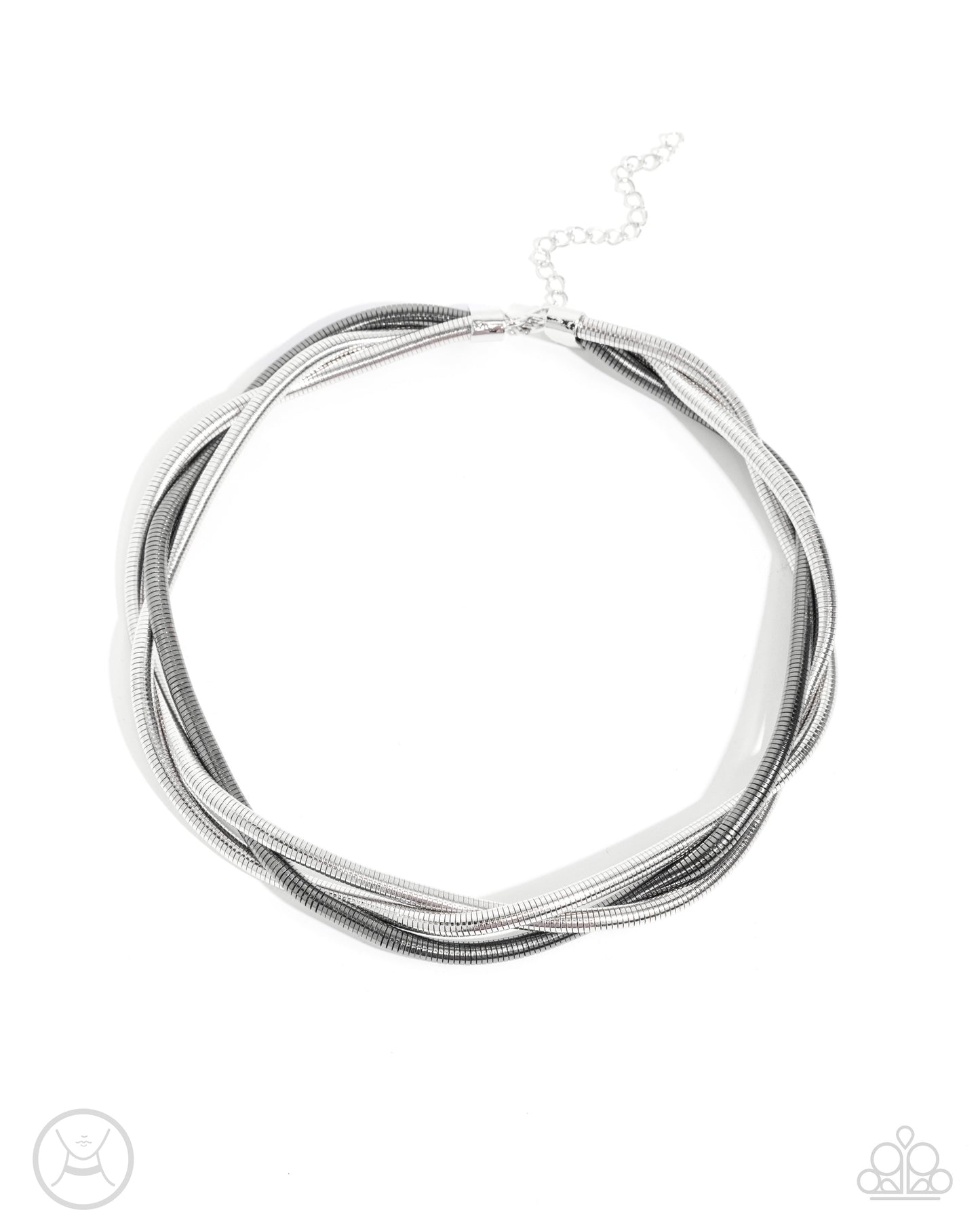 Sleek Splendor - silver - Paparazzi necklace