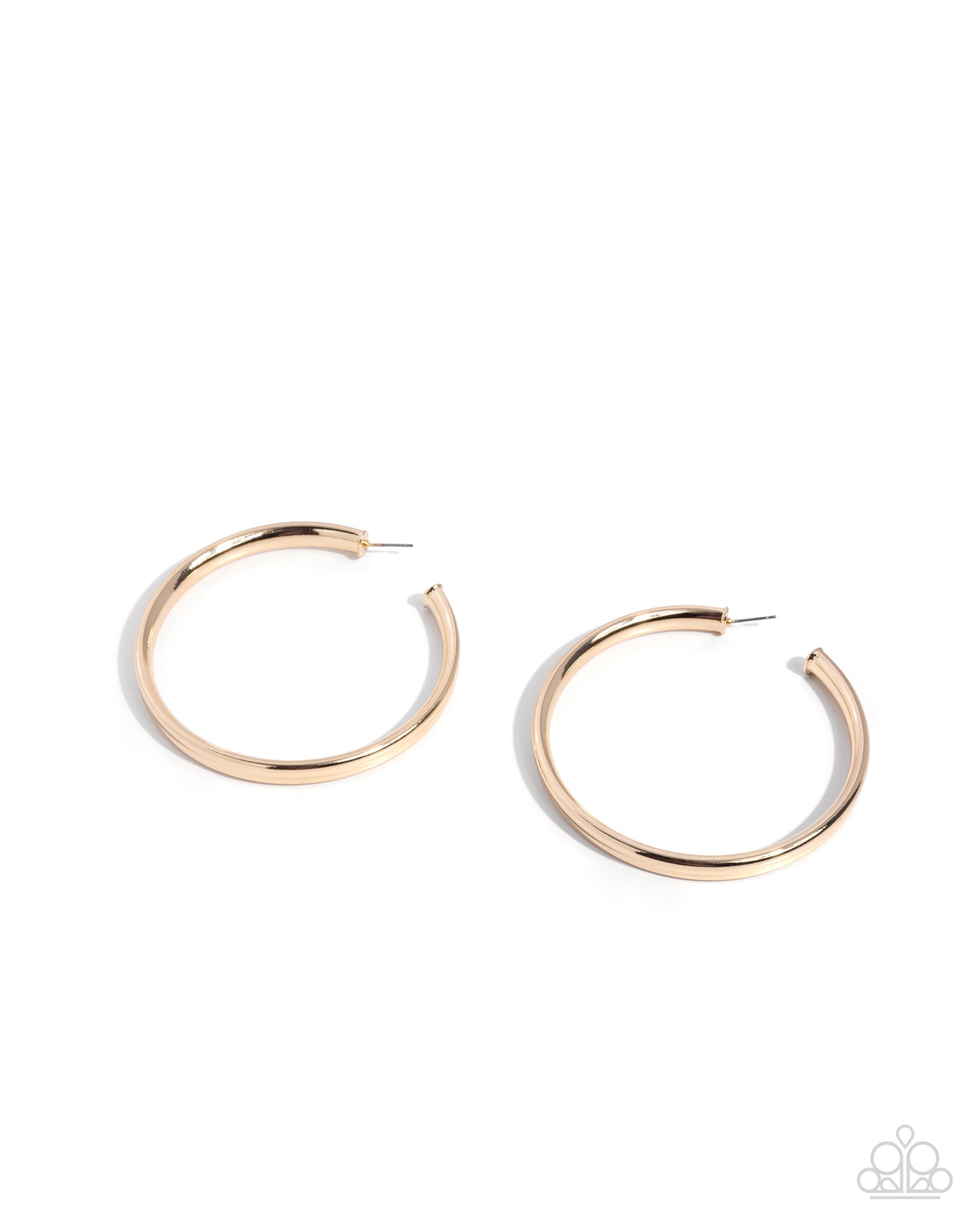 Sleek Staple - gold - Paparazzi earrings