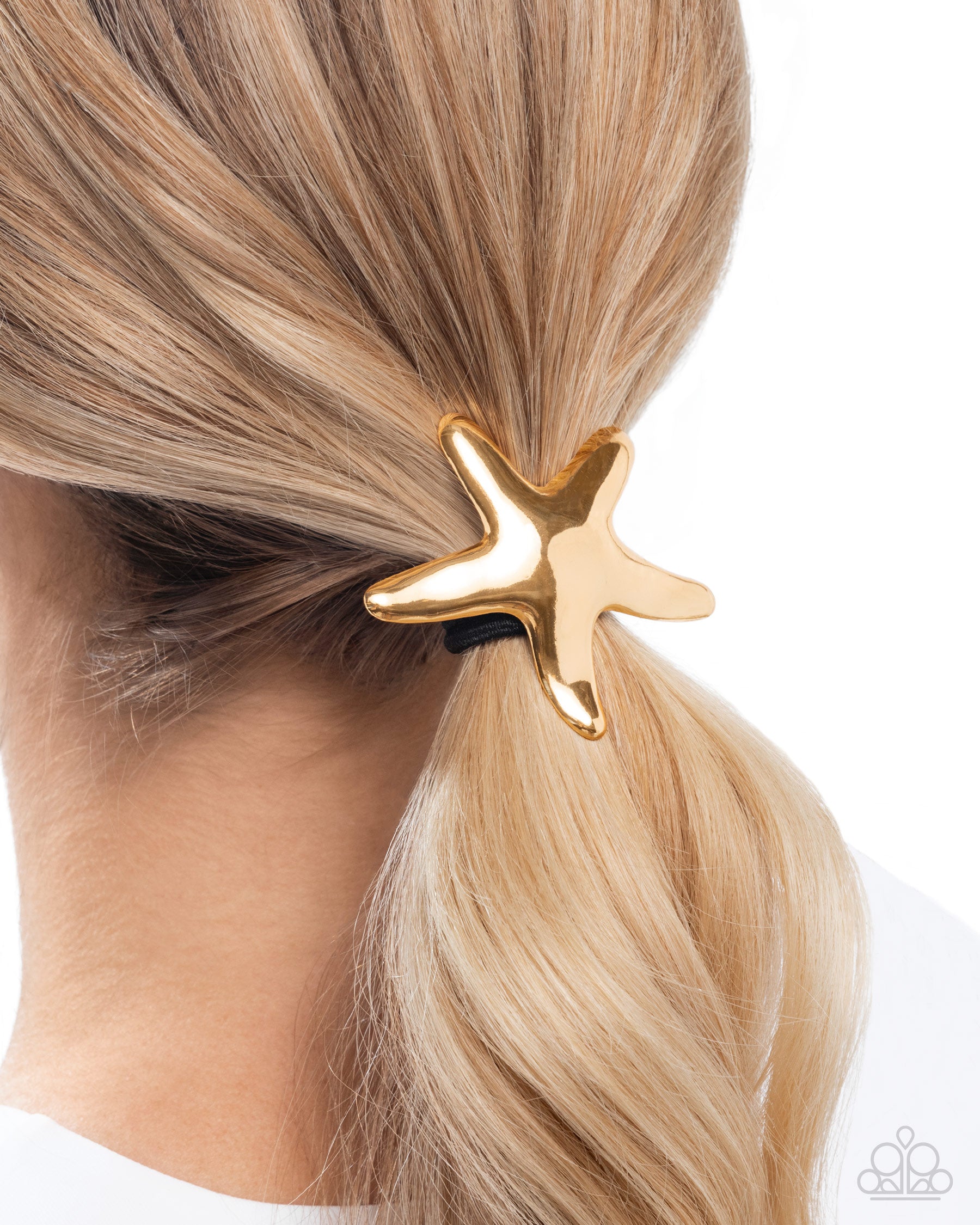 Sleek Starfish - gold - Paparazzi hair tie