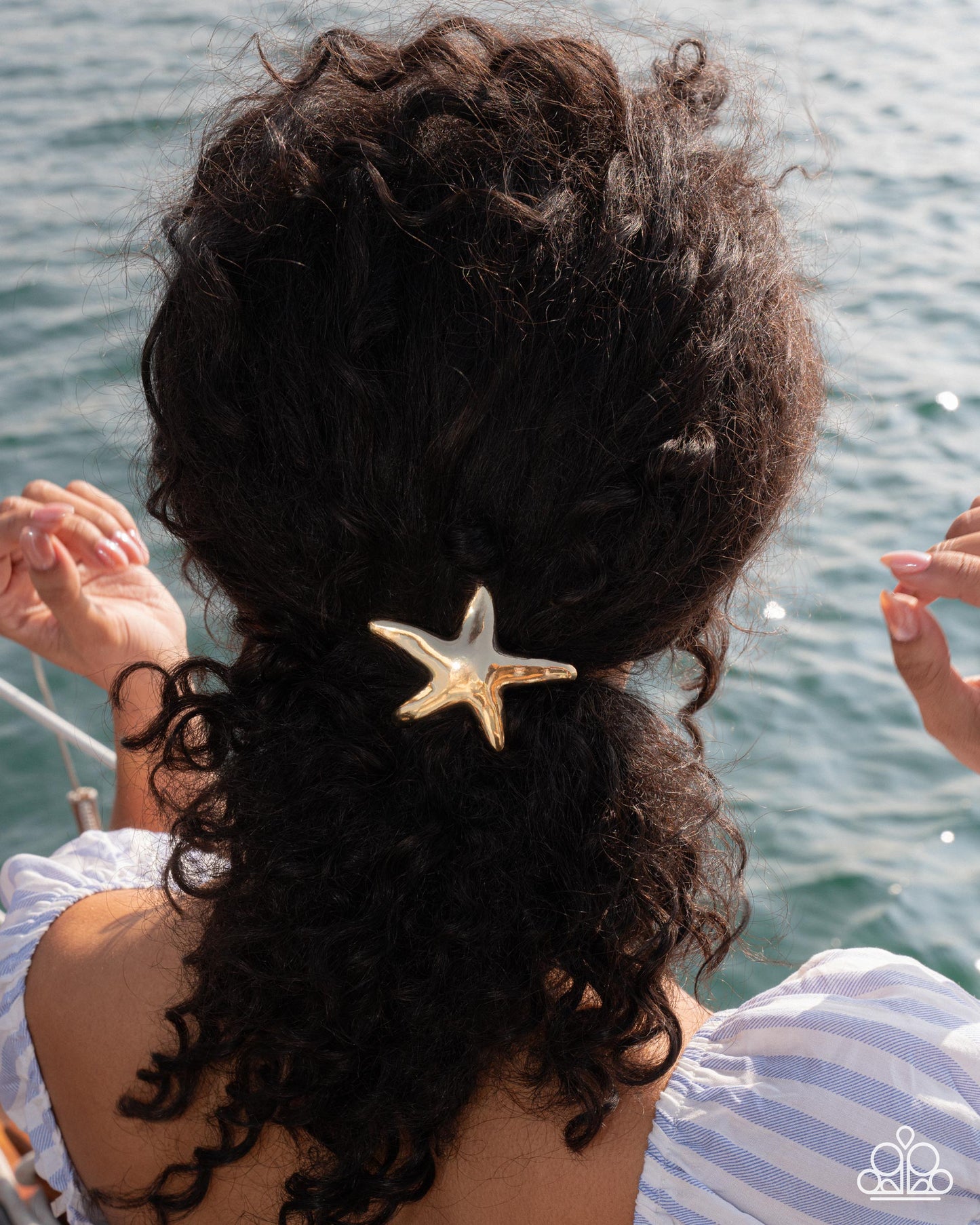 Sleek Starfish - gold - Paparazzi hair tie