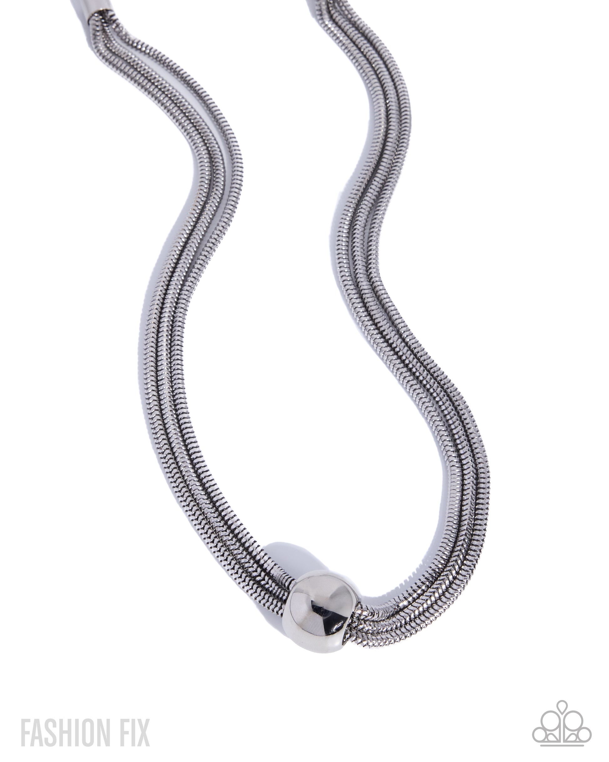 Sleek Study - silver - Paparazzi necklace