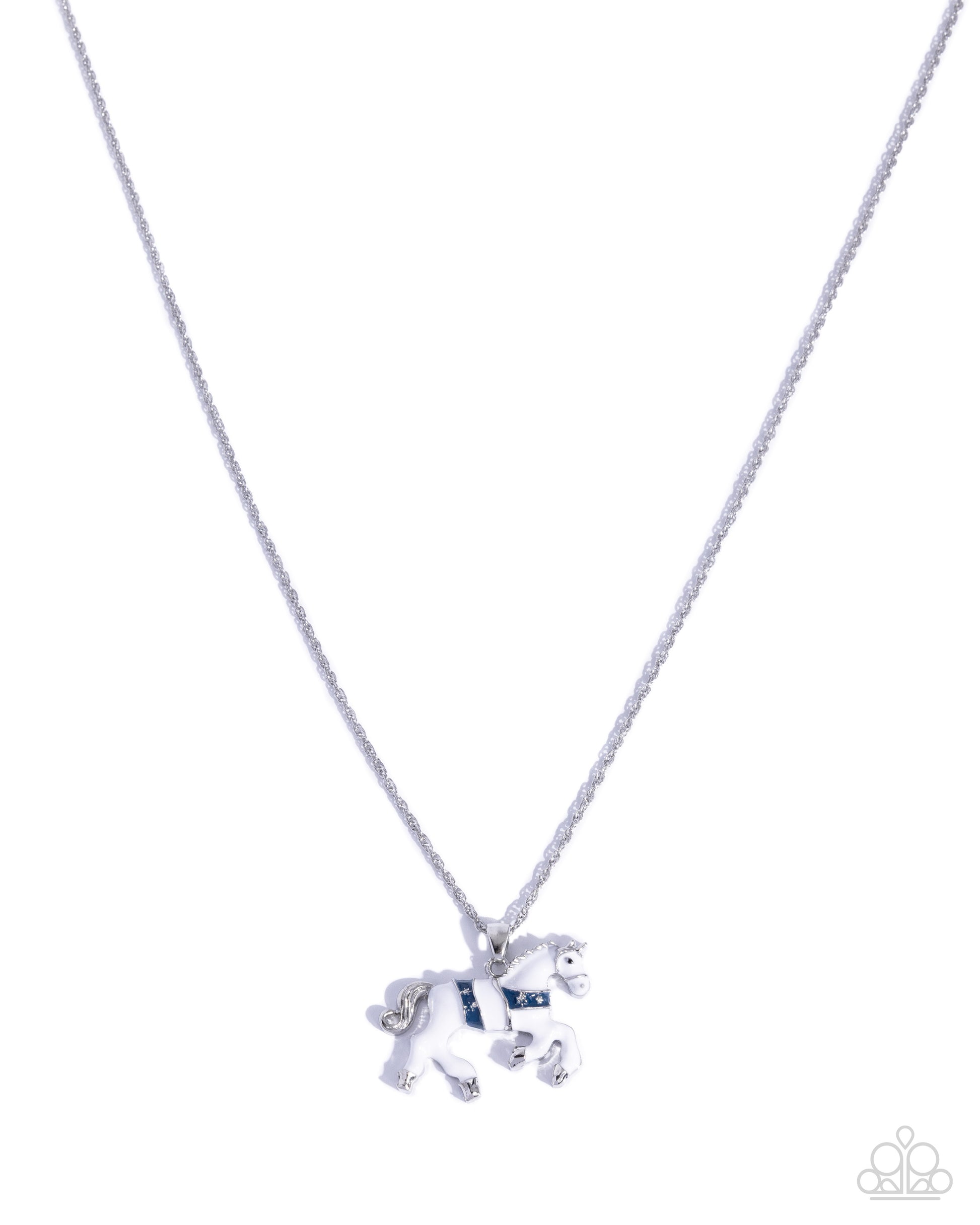 Sleigh Ride - blue - Paparazzi necklace