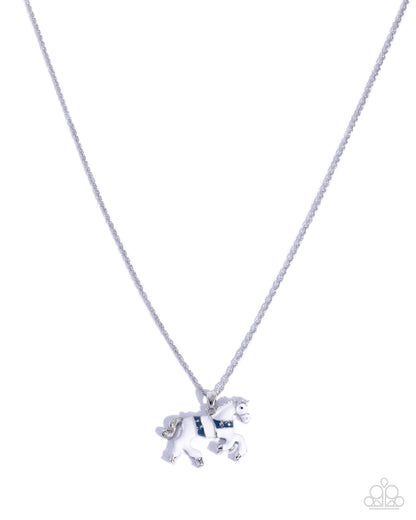 Sleigh Ride - blue - Paparazzi necklace