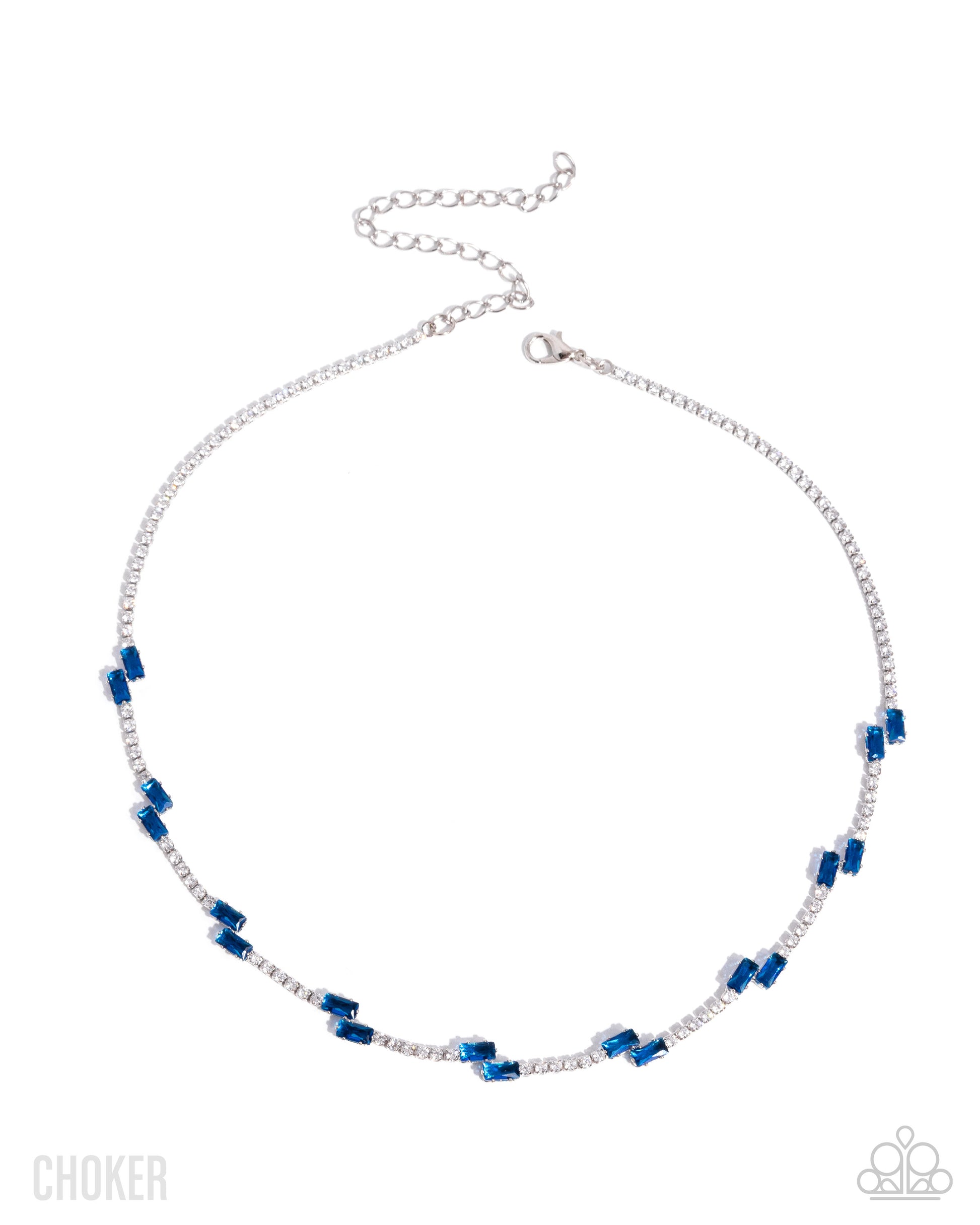 Sliding Shine - blue - Paparazzi necklace