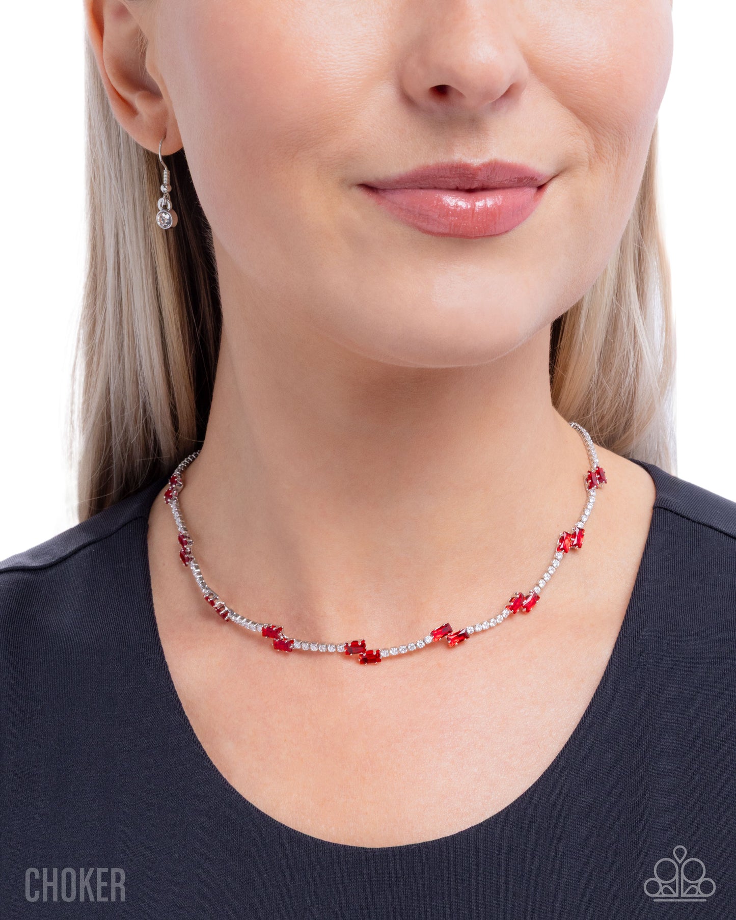 Sliding Shine - red - Paparazzi necklace