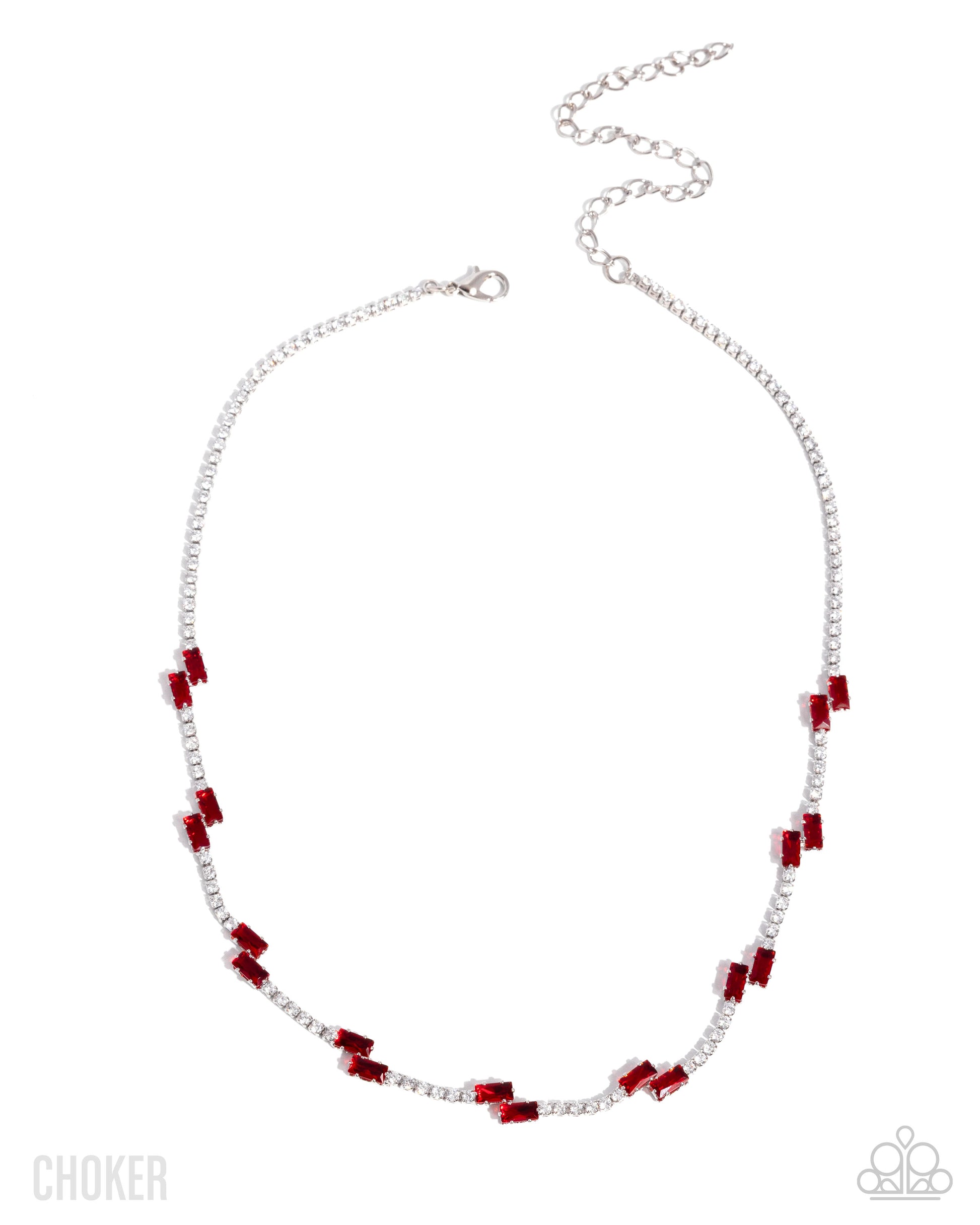 Sliding Shine - red - Paparazzi necklace