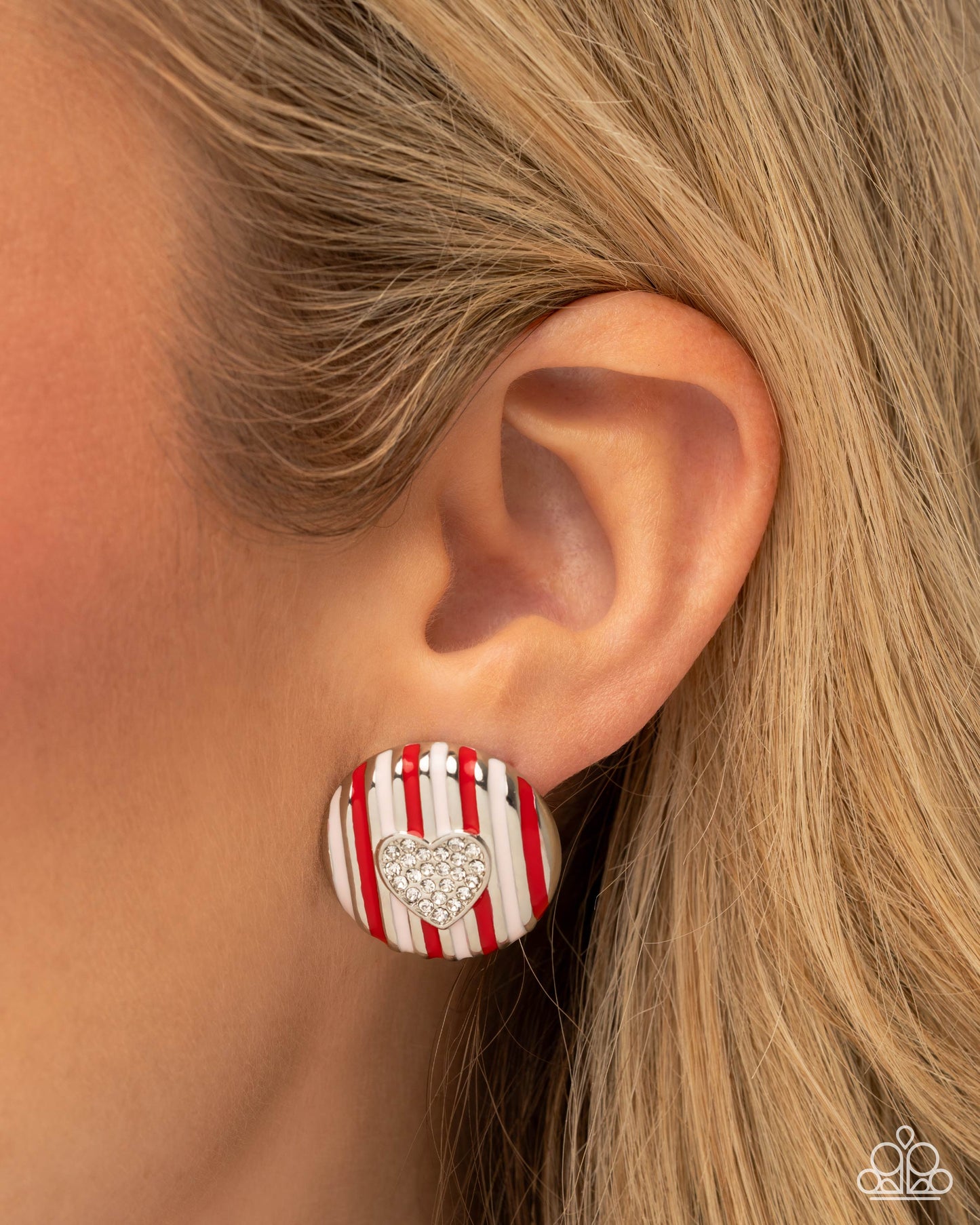 Smitten Stripes - multi - Paparazzi earrings