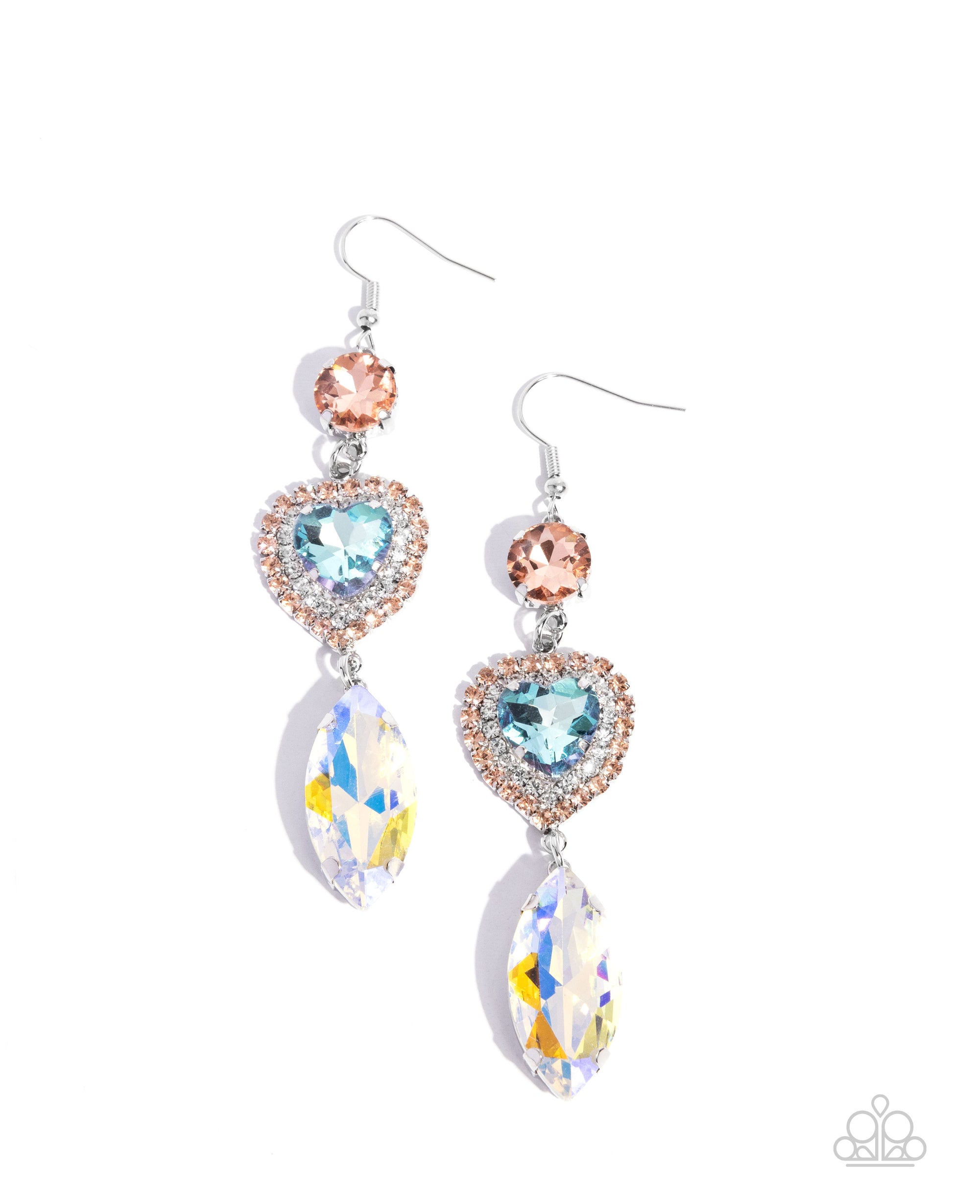 Smitten Sway - multi - Paparazzi earrings
