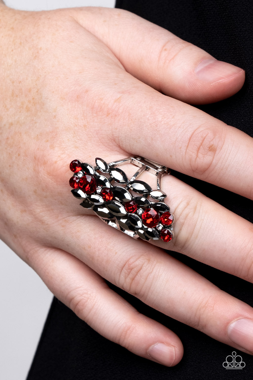 Smoky Smolder - Red - Paparazzi Ring – JewelryBlingThing