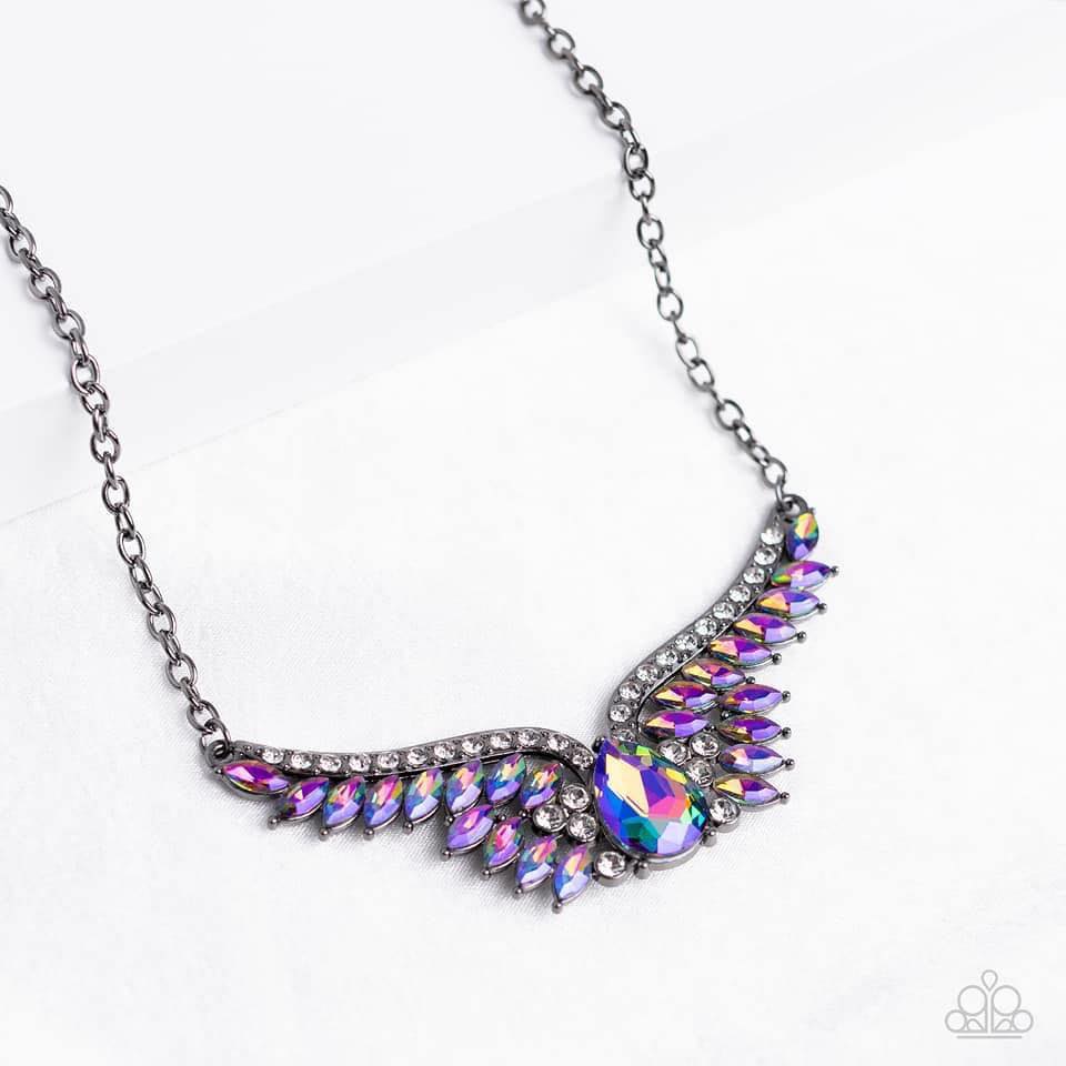 Smoldering Shimmer - multi - Paparazzi necklace