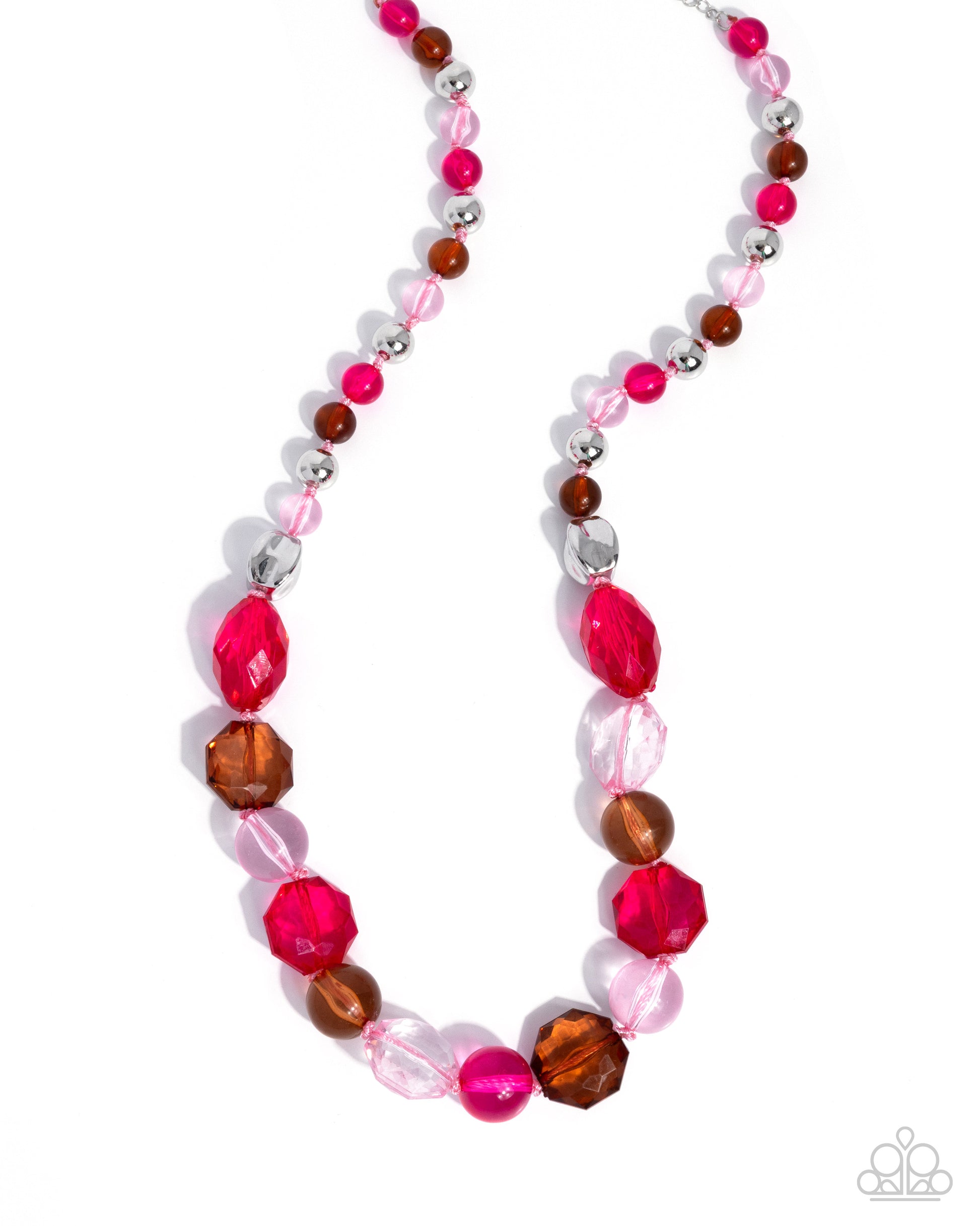Smooth Shape - pink - Paparazzi necklace