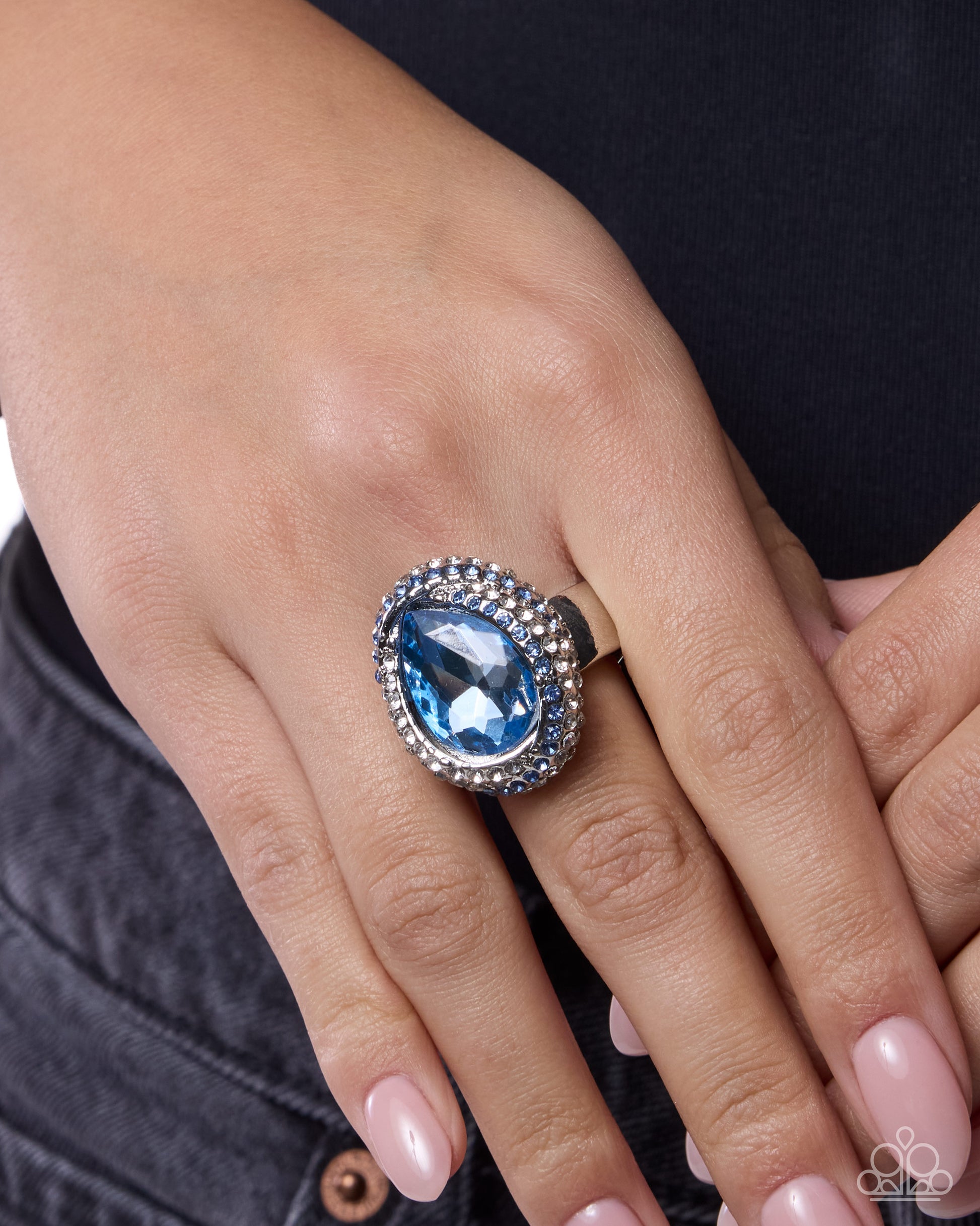 Smooth Stage - blue - Paparazzi ring