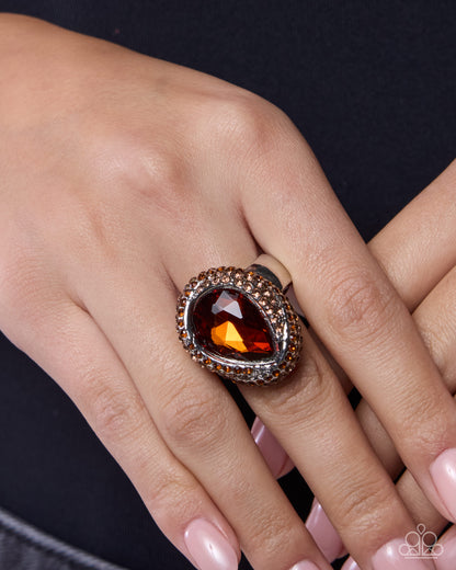 Smooth Stage - brown - Paparazzi ring
