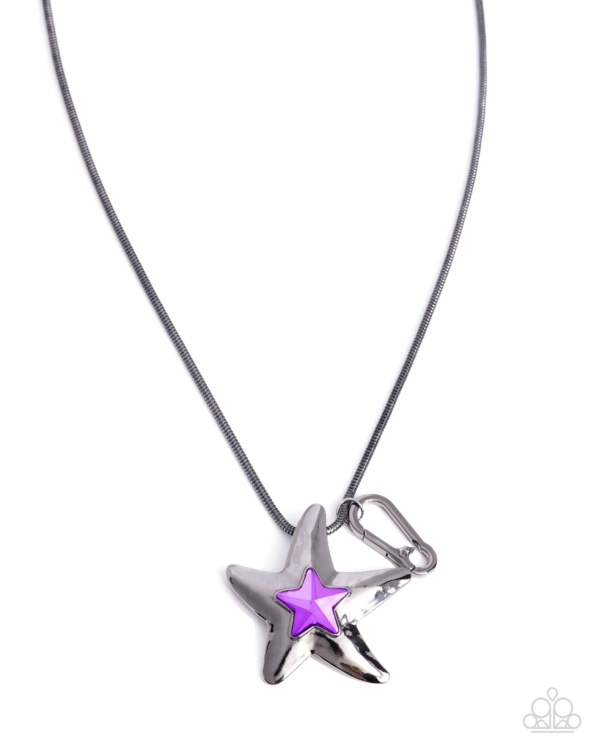 Smooth Star - purple - Paparazzi LANYARD necklace