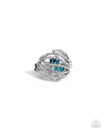 Smooth Structure - blue - Paparazzi ring
