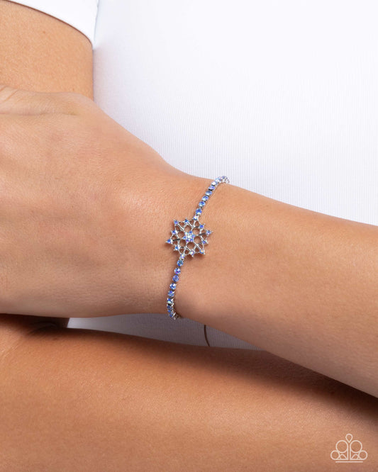 Snow Angel Shimmer - blue - Paparazzi bracelet