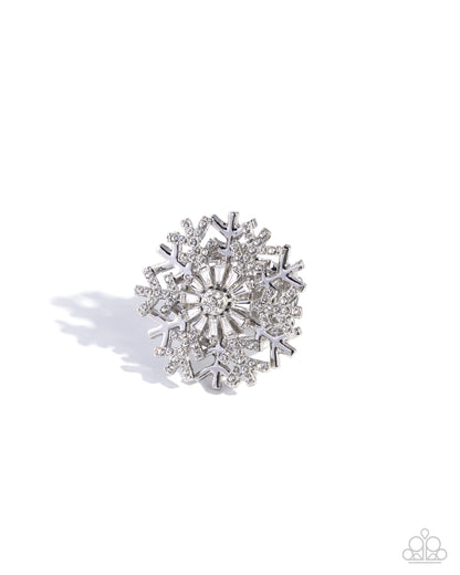 Snowflake Sensation - white - Paparazzi ring