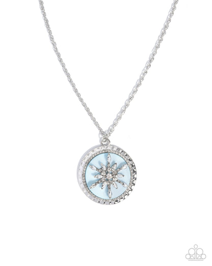 Snowflake Story - blue - Paparazzi necklace