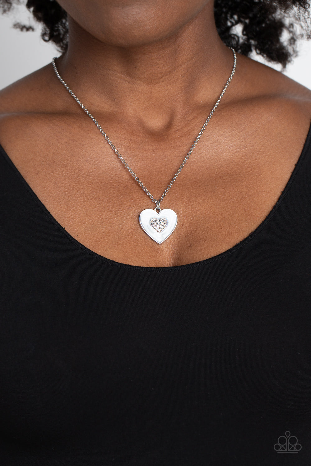 So This Is Love - white - Paparazzi necklace – JewelryBlingThing