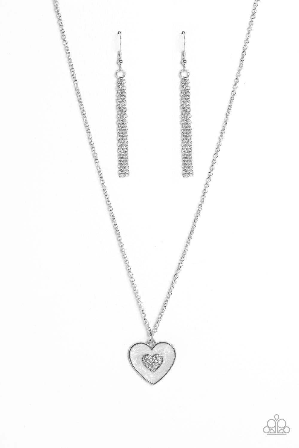 So This Is Love - white - Paparazzi necklace