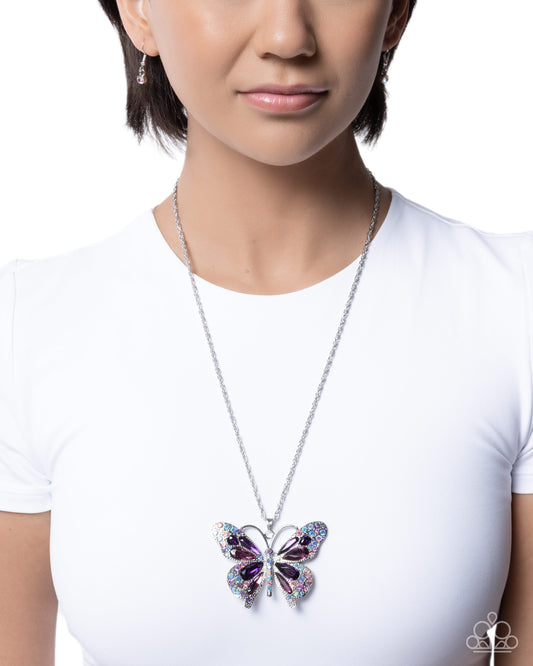 Soaring Shanty - purple - Paparazzi necklace