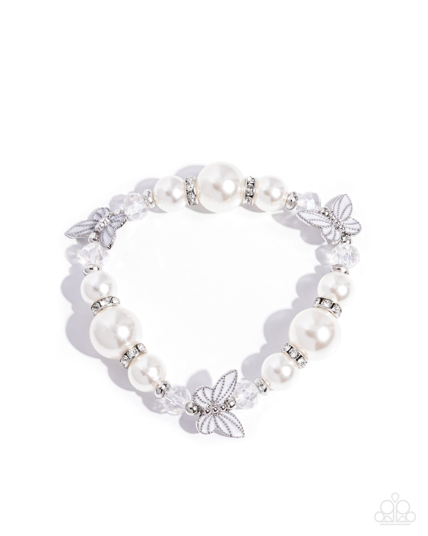 Soaring Sheen - white - Paparazzi bracelet