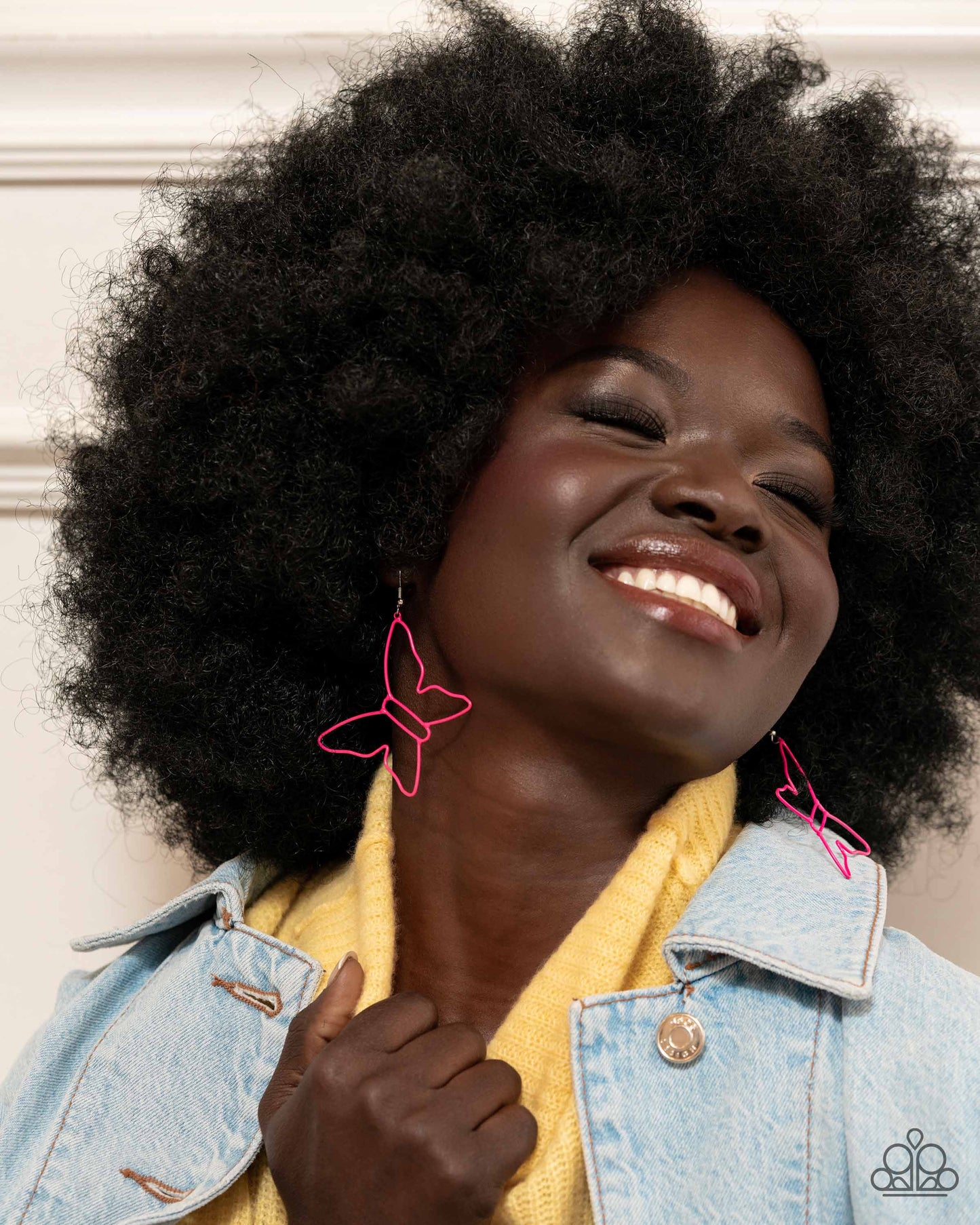 Soaring Silhouettes - pink - Paparazzi earrings