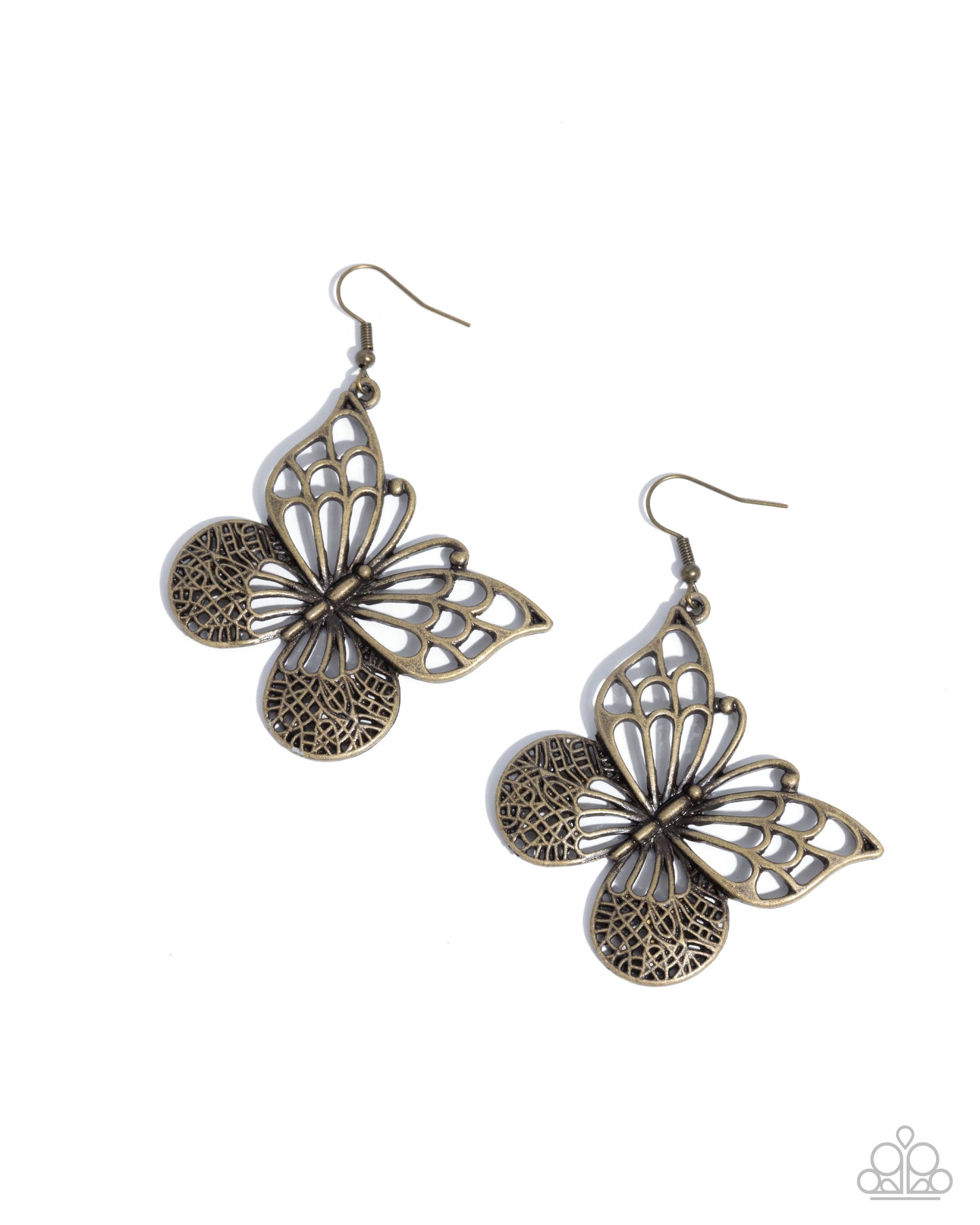 Soaring Skill - brass - Paparazzi earrings