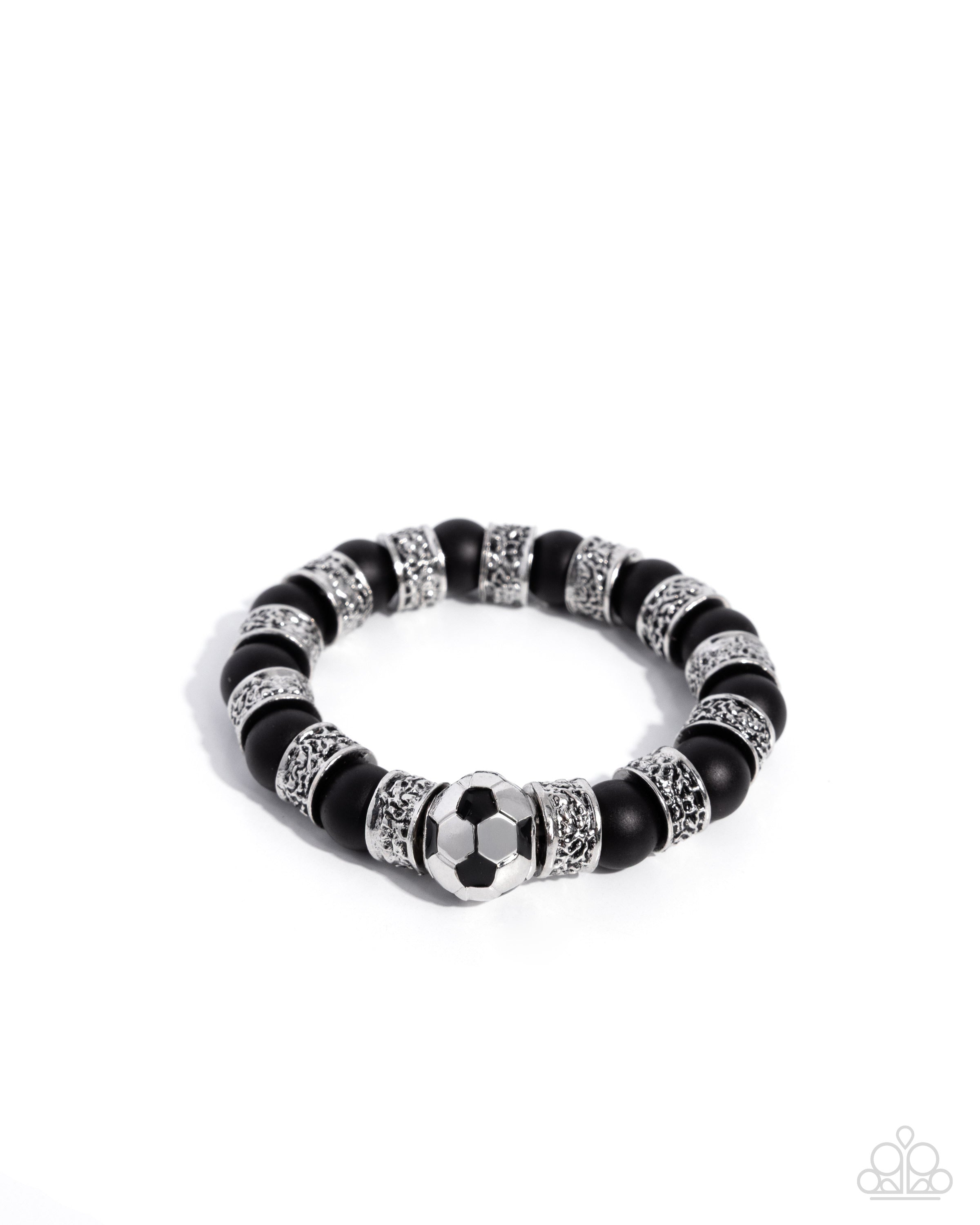 Soccer Champ - black - Paparazzi bracelet – JewelryBlingThing