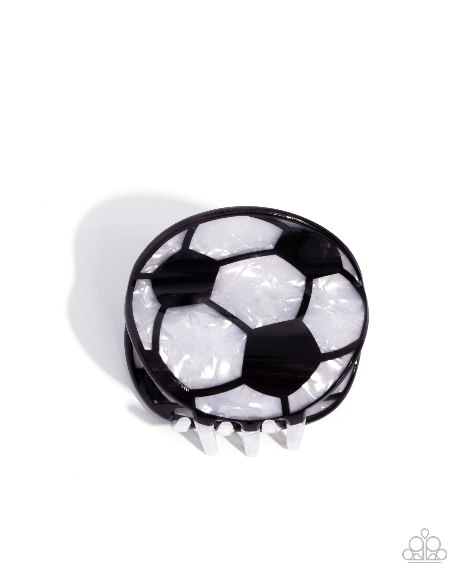 Soccer Shimmer - black - Paparazzi hair clip