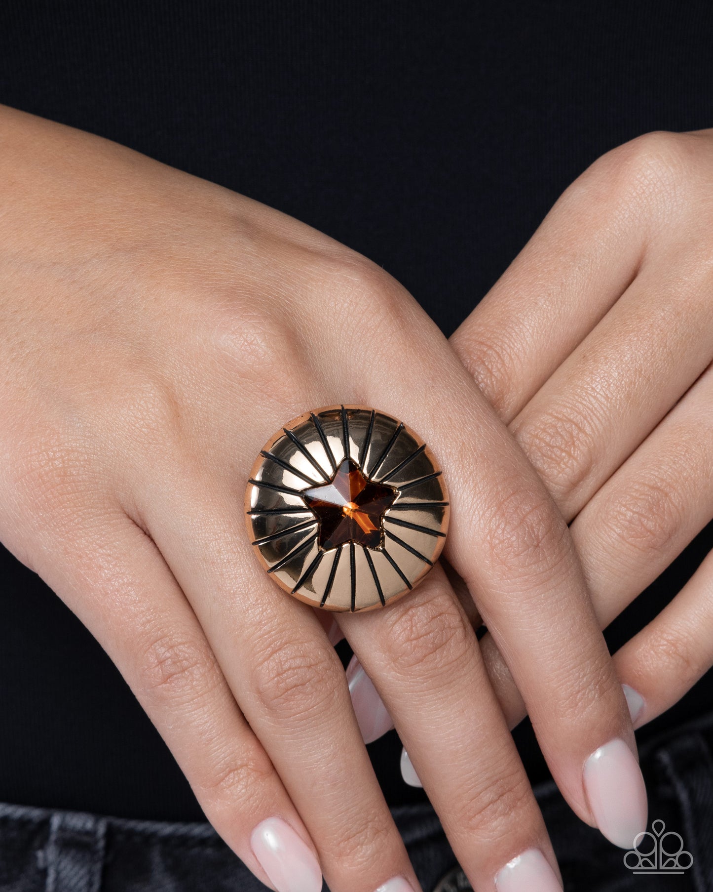 Sociable Star - brown - Paparazzi ring
