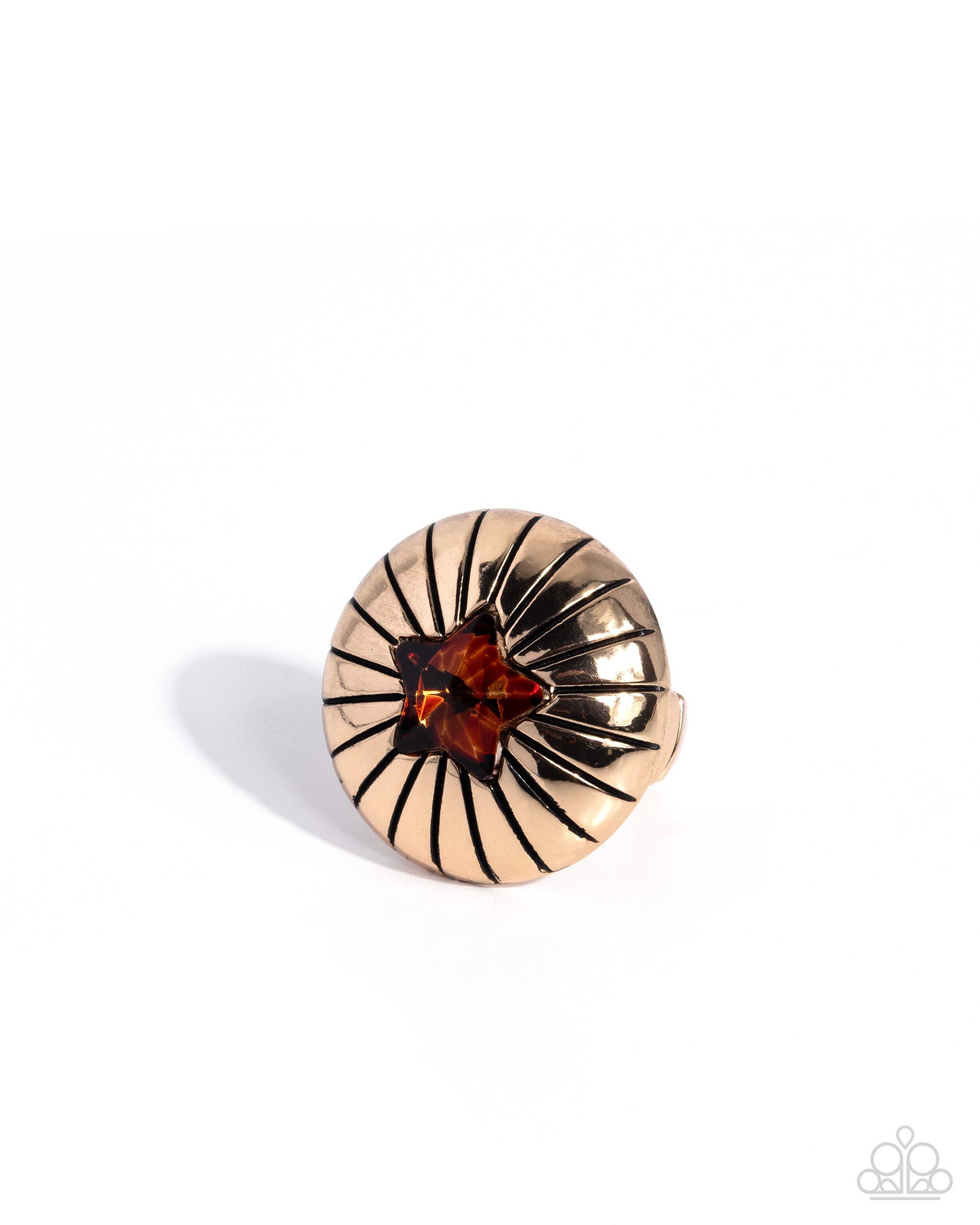 Sociable Star - brown - Paparazzi ring