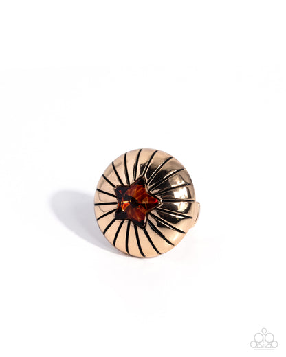 Sociable Star - brown - Paparazzi ring