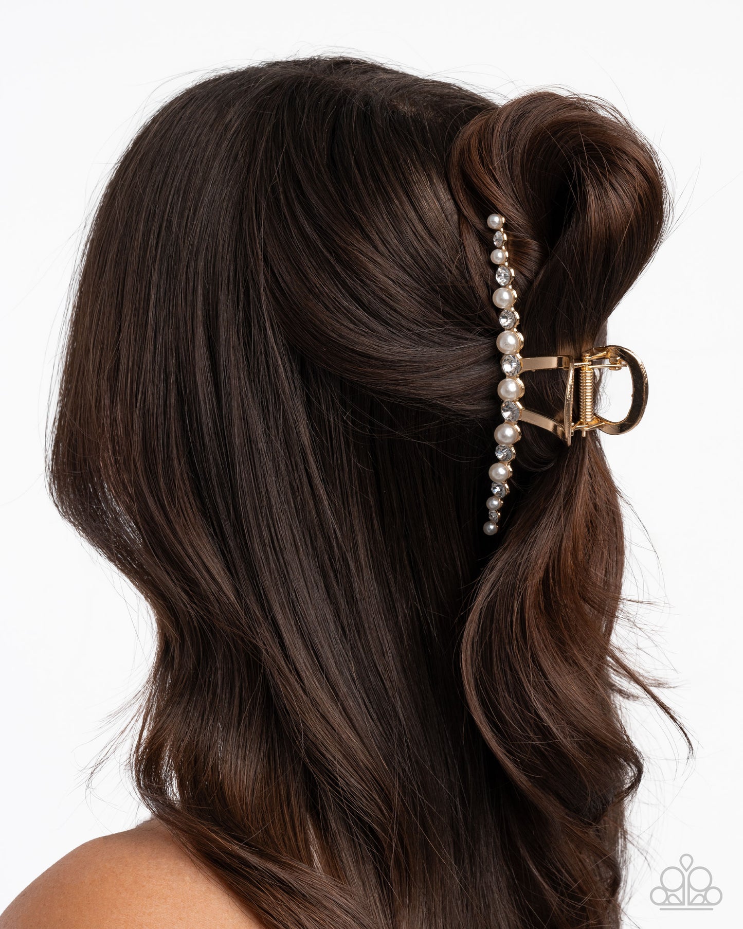 Social Shimmer - gold - Paparazzi hair clip