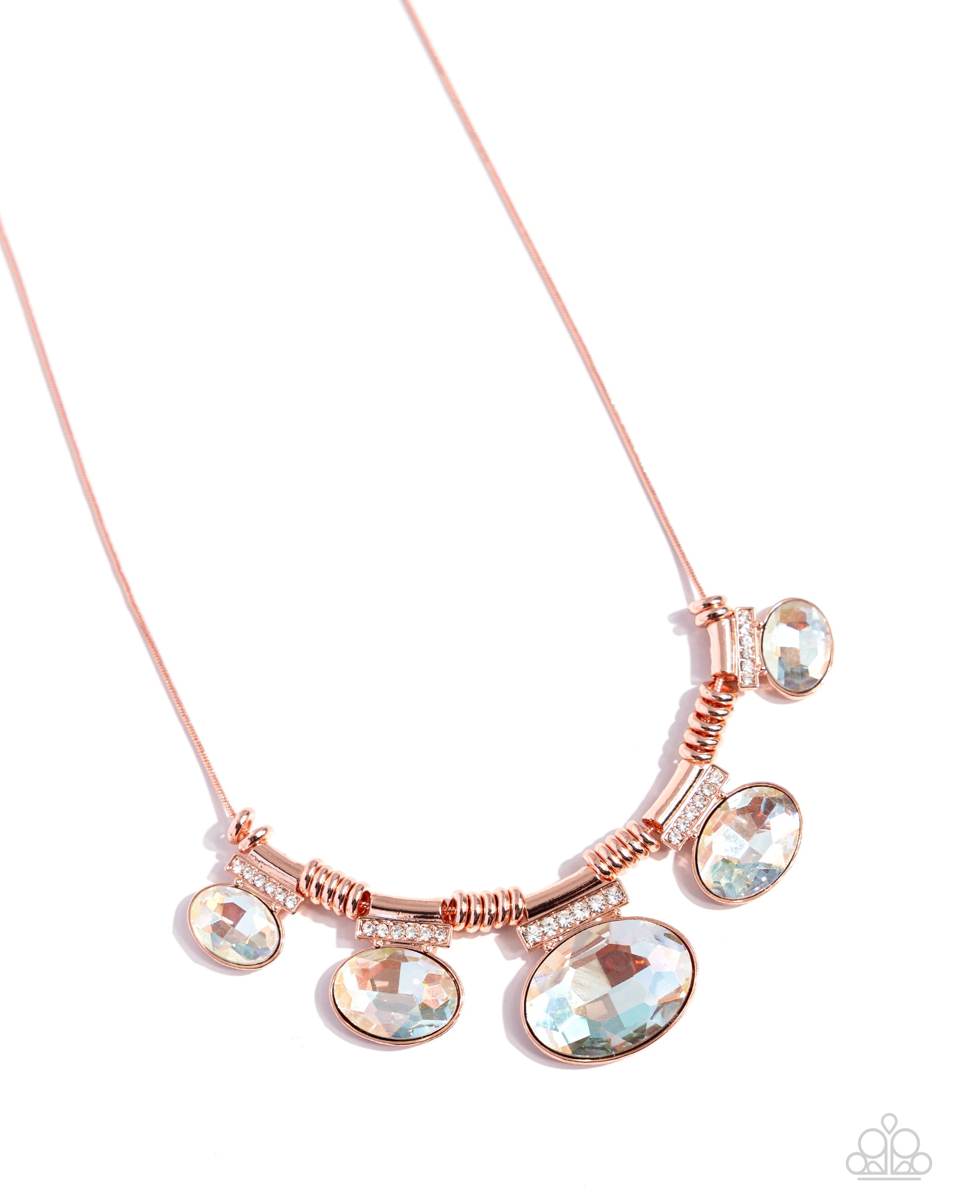 Socialite Status - copper - Paparazzi necklace