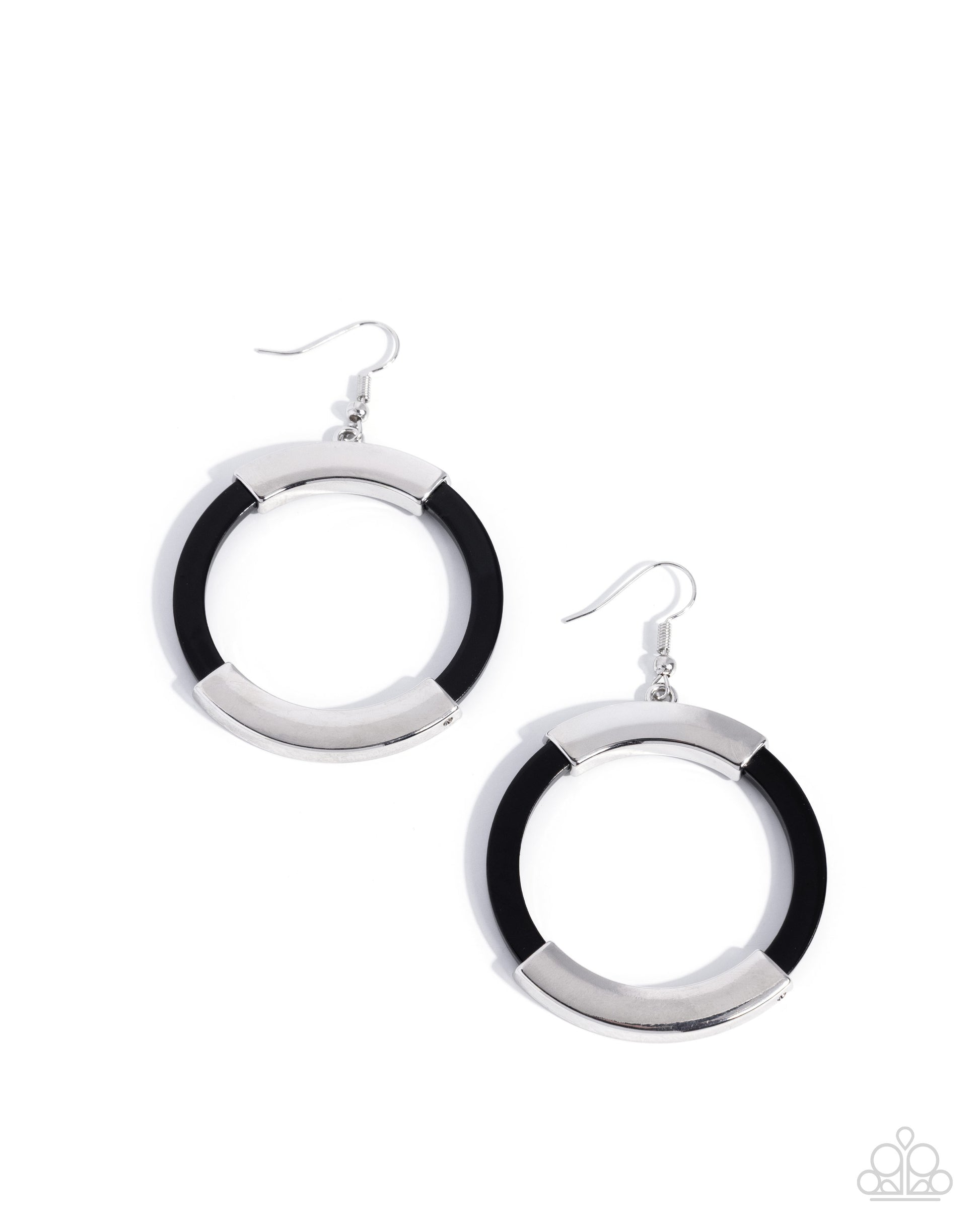 Socialite Sway - black - Paparazzi earrings