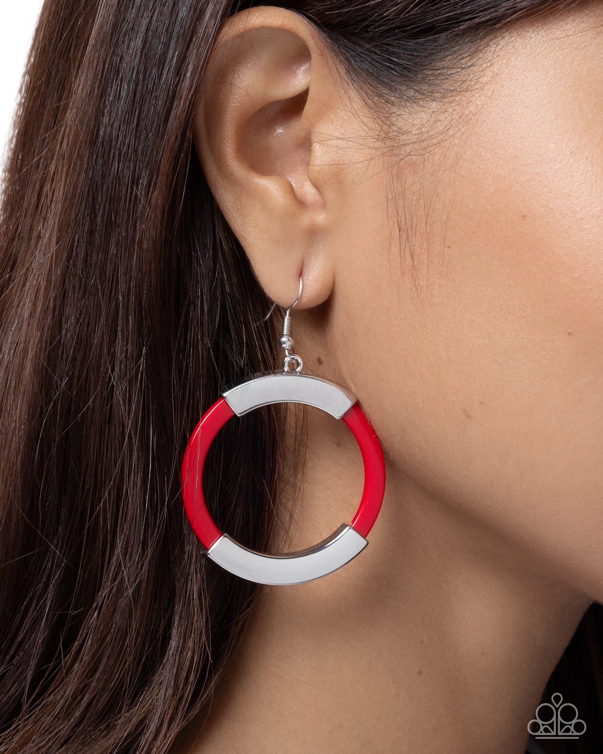 Socialite Sway - red - Paparazzi earrings