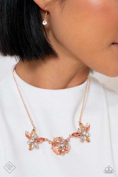 Soft-Hearted Series - rose gold - Paparazzi necklace