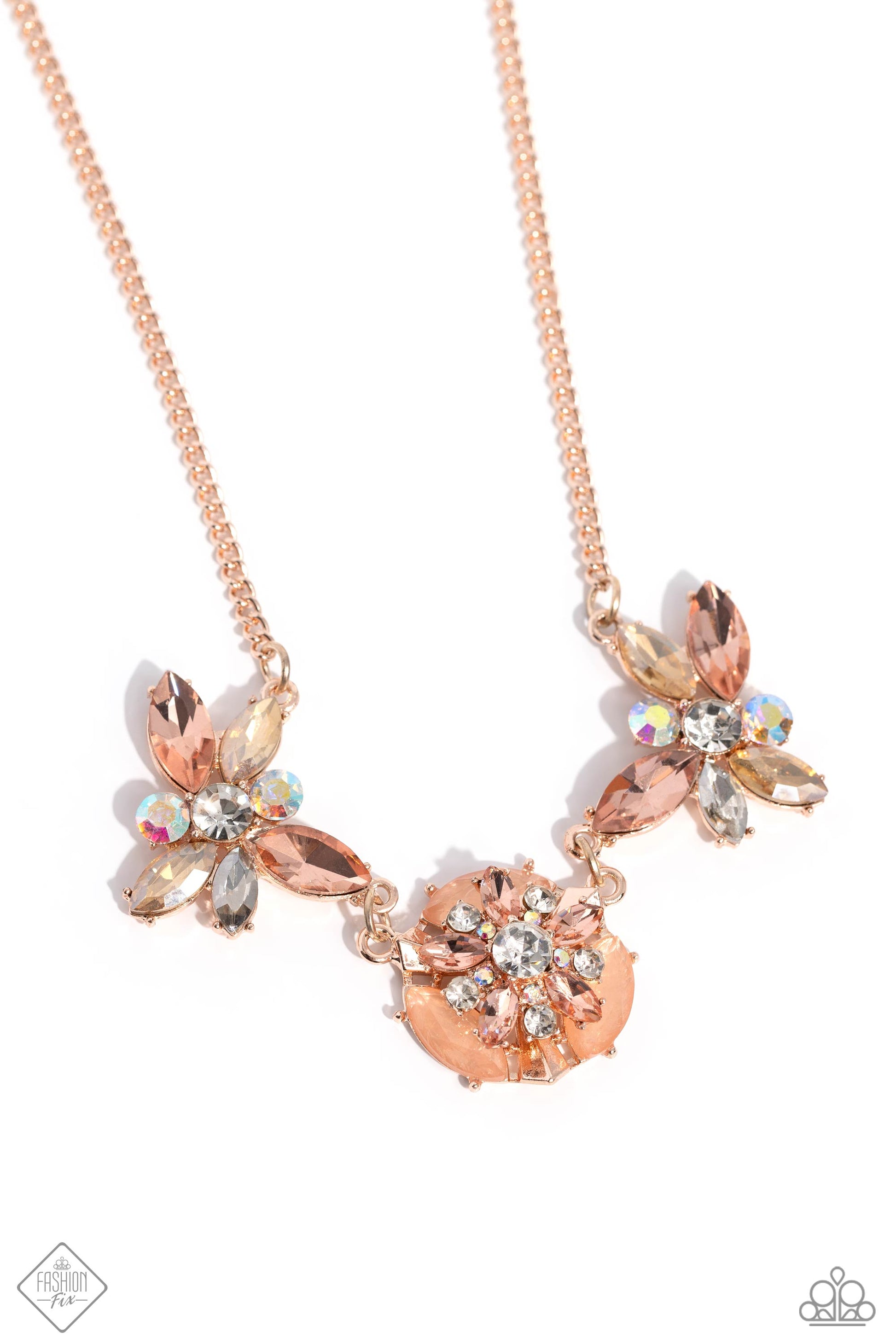 Soft-Hearted Series - rose gold - Paparazzi necklace