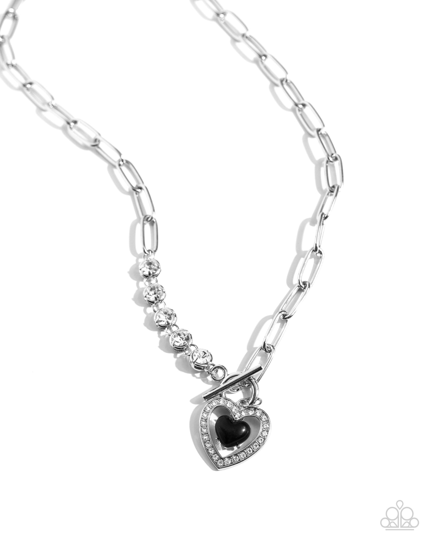 Soft-Hearted Style - black - Paparazzi necklace