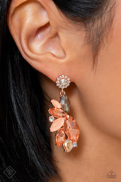 Soft Sashay - rose gold - Paparazzi earrings